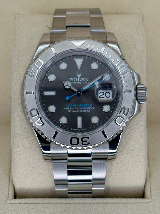 2019 Rolex Yacht-Master 40mm 116622 Stainless Steel Rhodium Dial - MyWatchLLC