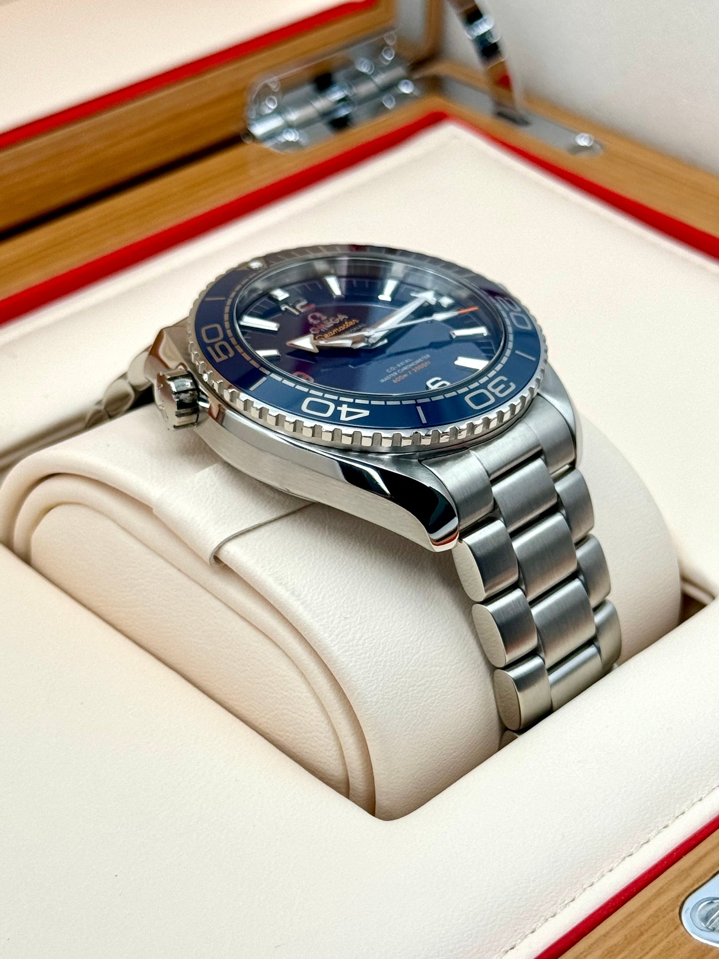 2019 Omega Seamaster Planet Ocean 43.5mm 215.30.44.21.03.001 Blue Dial - MyWatchLLC
