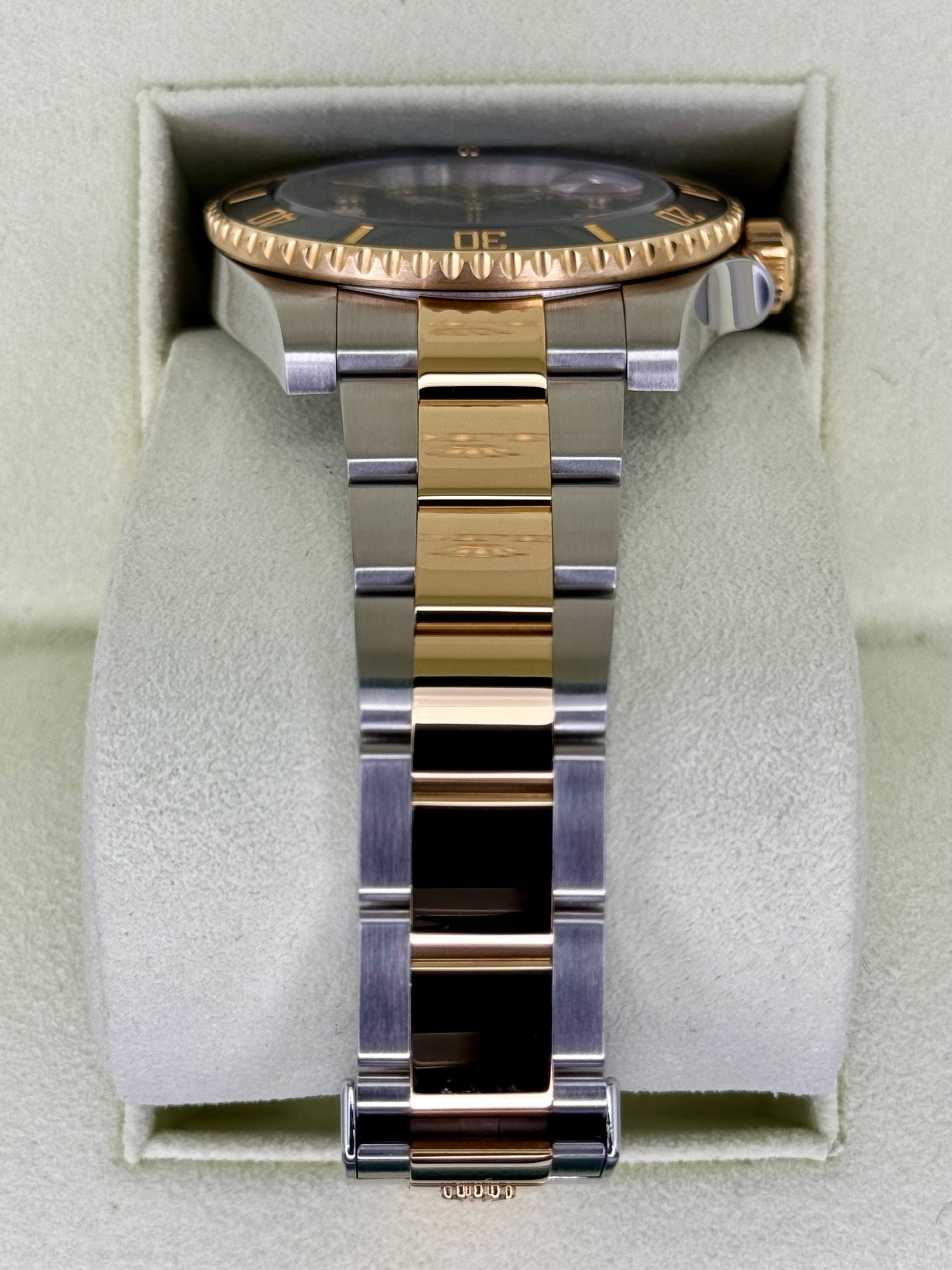 Rolex Submariner 40mm 116613N Two-Tone Black Diamond Dial - MyWatchLLC