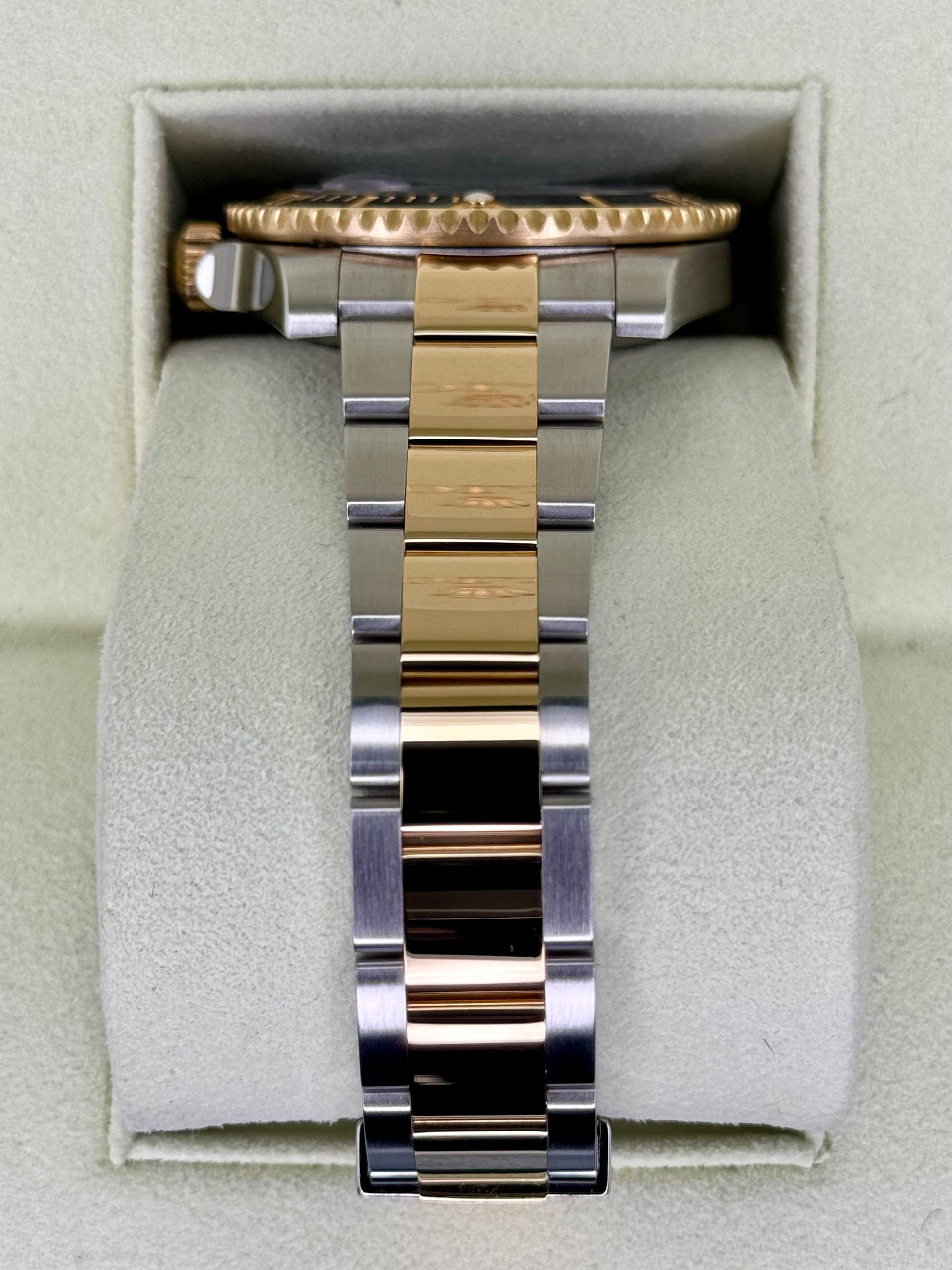 Rolex Submariner 40mm 116613N Two-Tone Black Diamond Dial - MyWatchLLC