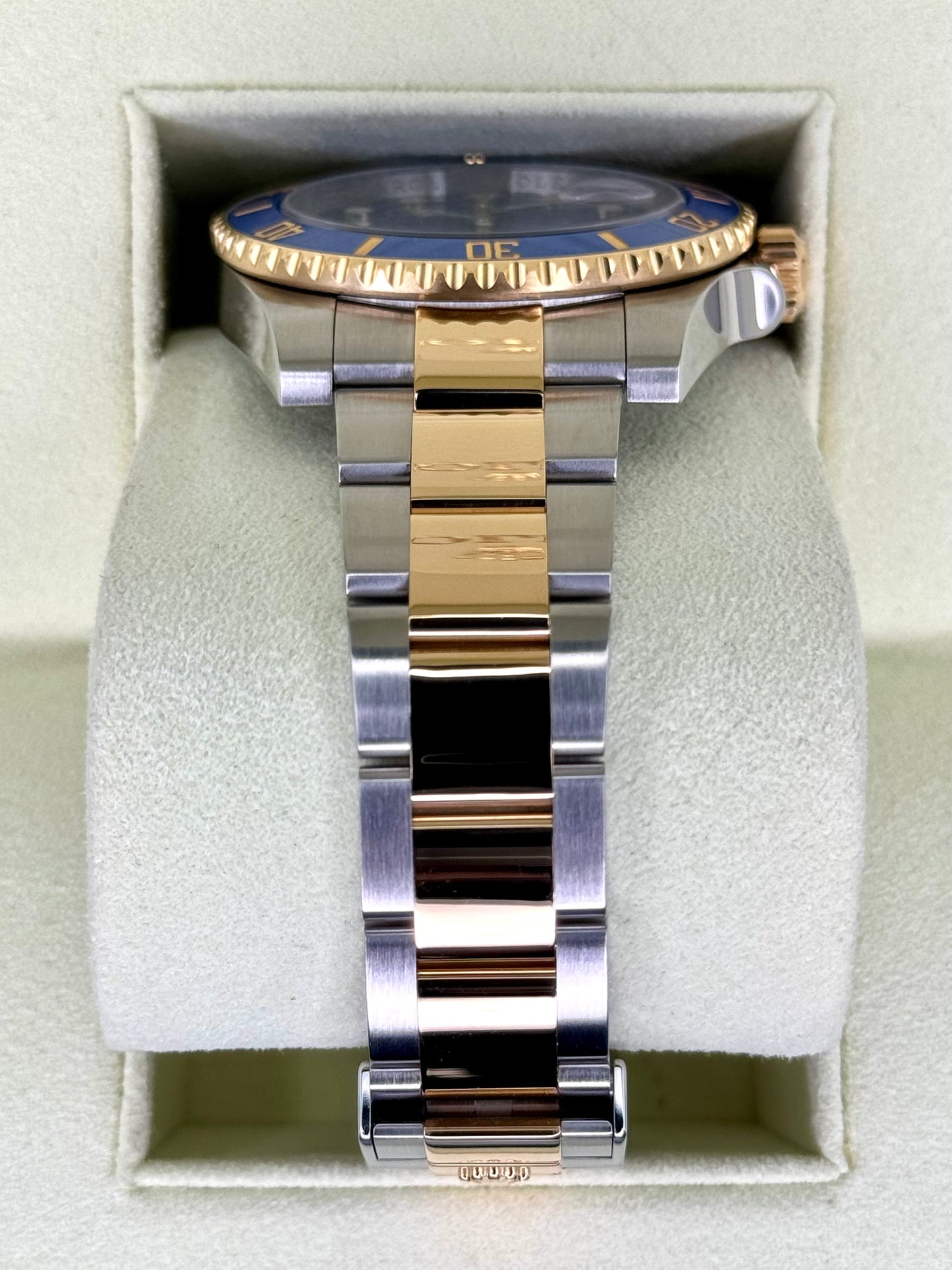 2010 Rolex Submariner "Bluesy" 40mm 116613LB Two-Tone Flat Blue Dial - MyWatchLLC