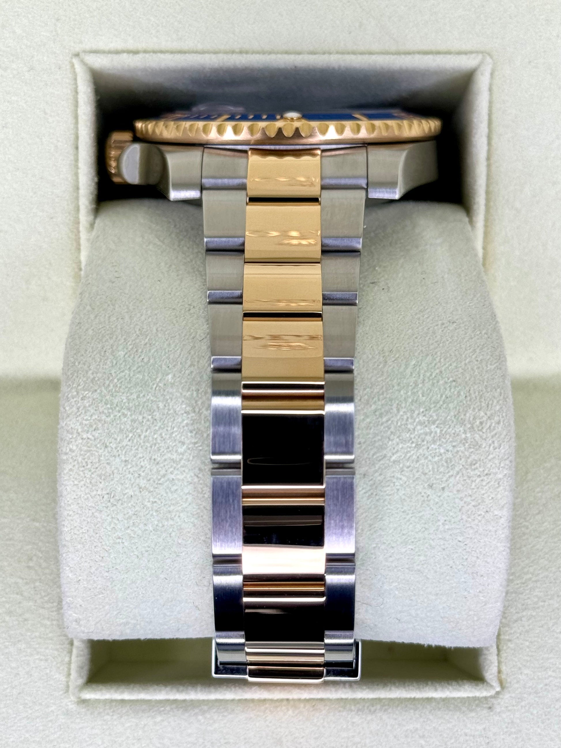 2010 Rolex Submariner "Bluesy" 40mm 116613LB Two-Tone Flat Blue Dial - MyWatchLLC