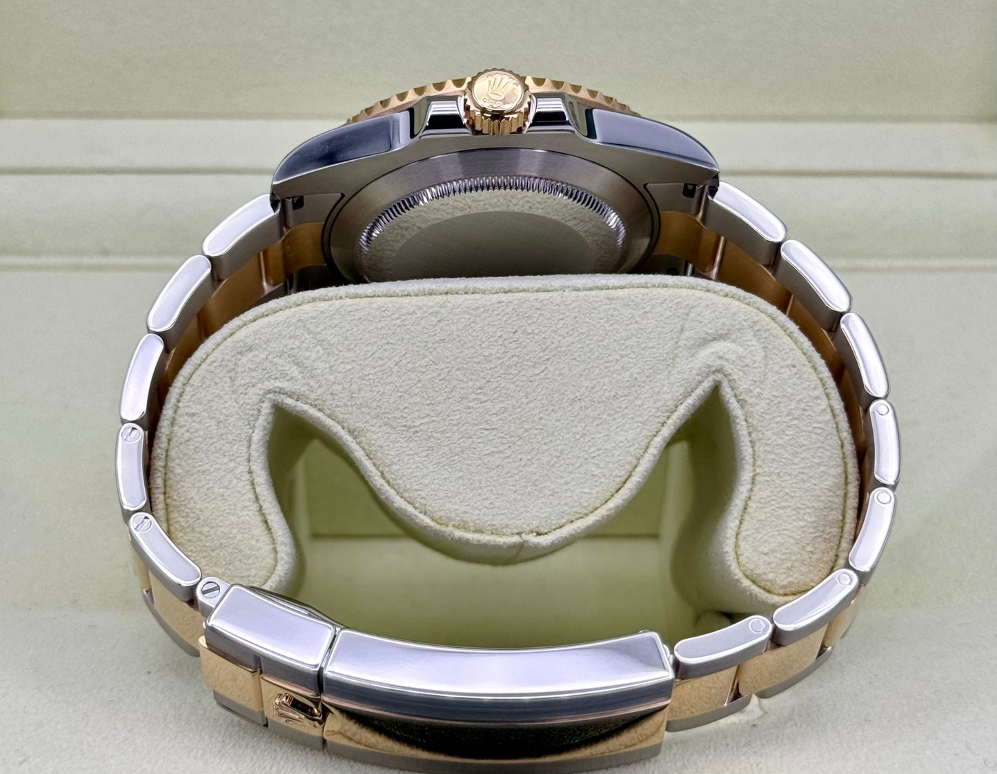 2010 Rolex Submariner "Bluesy" 40mm 116613LB Two-Tone Flat Blue Dial - MyWatchLLC