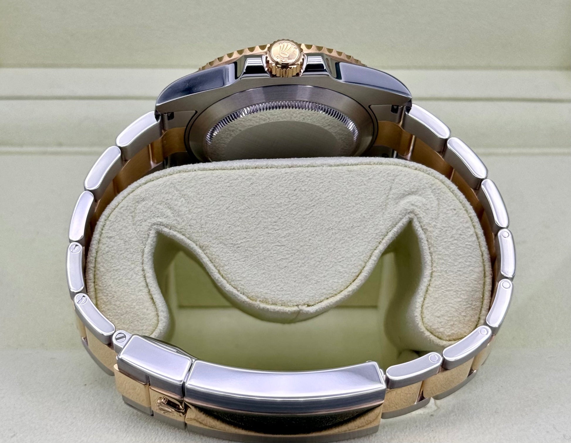 2010 Rolex Submariner "Bluesy" 40mm 116613LB Two-Tone Flat Blue Dial - MyWatchLLC