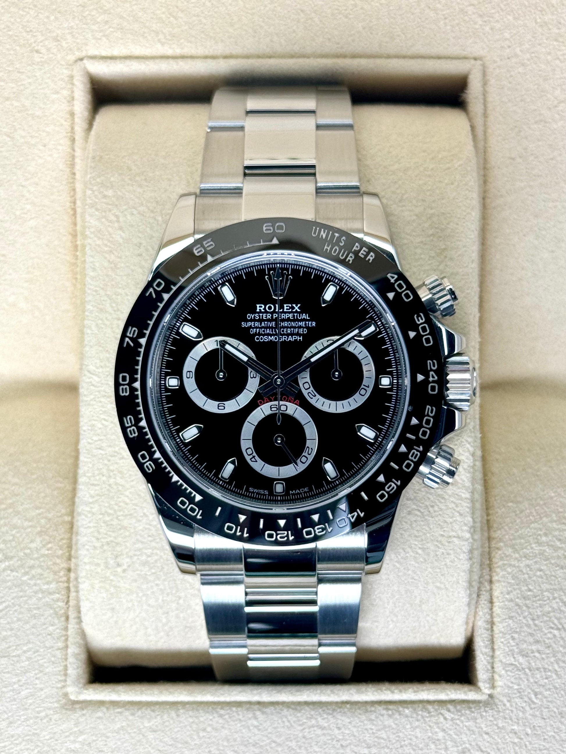 2019 Rolex Daytona 40mm 116500LN Stainless Steel Black Dial - MyWatchLLC