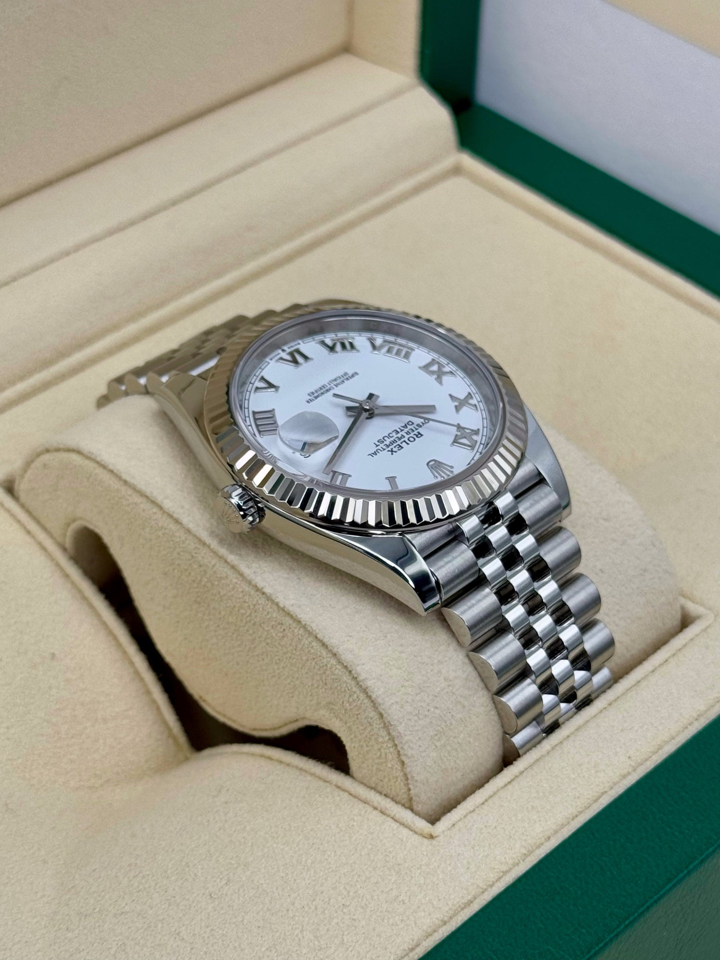 2022 Rolex Datejust 41mm 126334 Stainless Steel Jubilee White Dial - MyWatchLLC