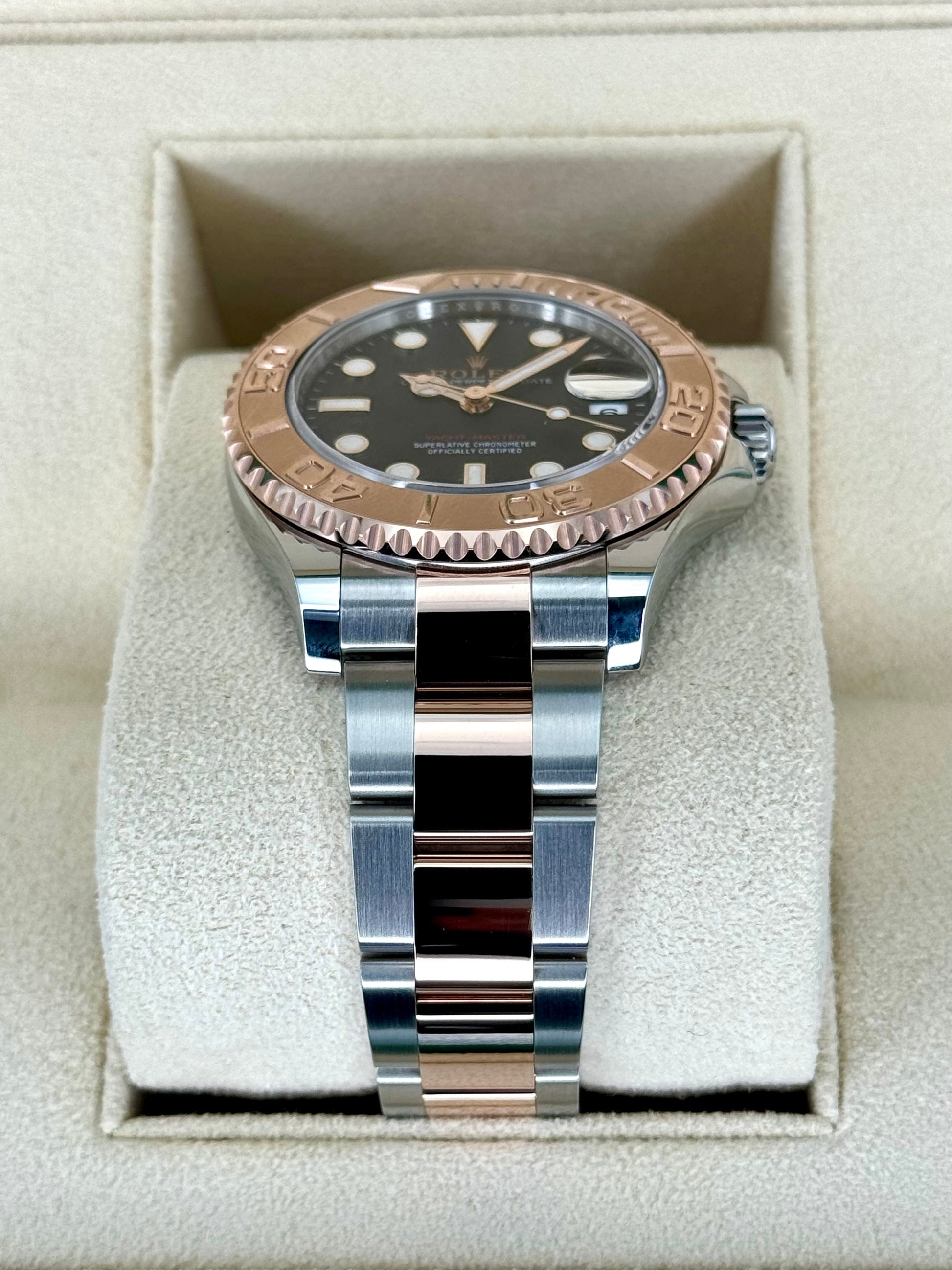 NEW 2023 Rolex Yacht-Master 37mm 268621 Black Dial - MyWatchLLC