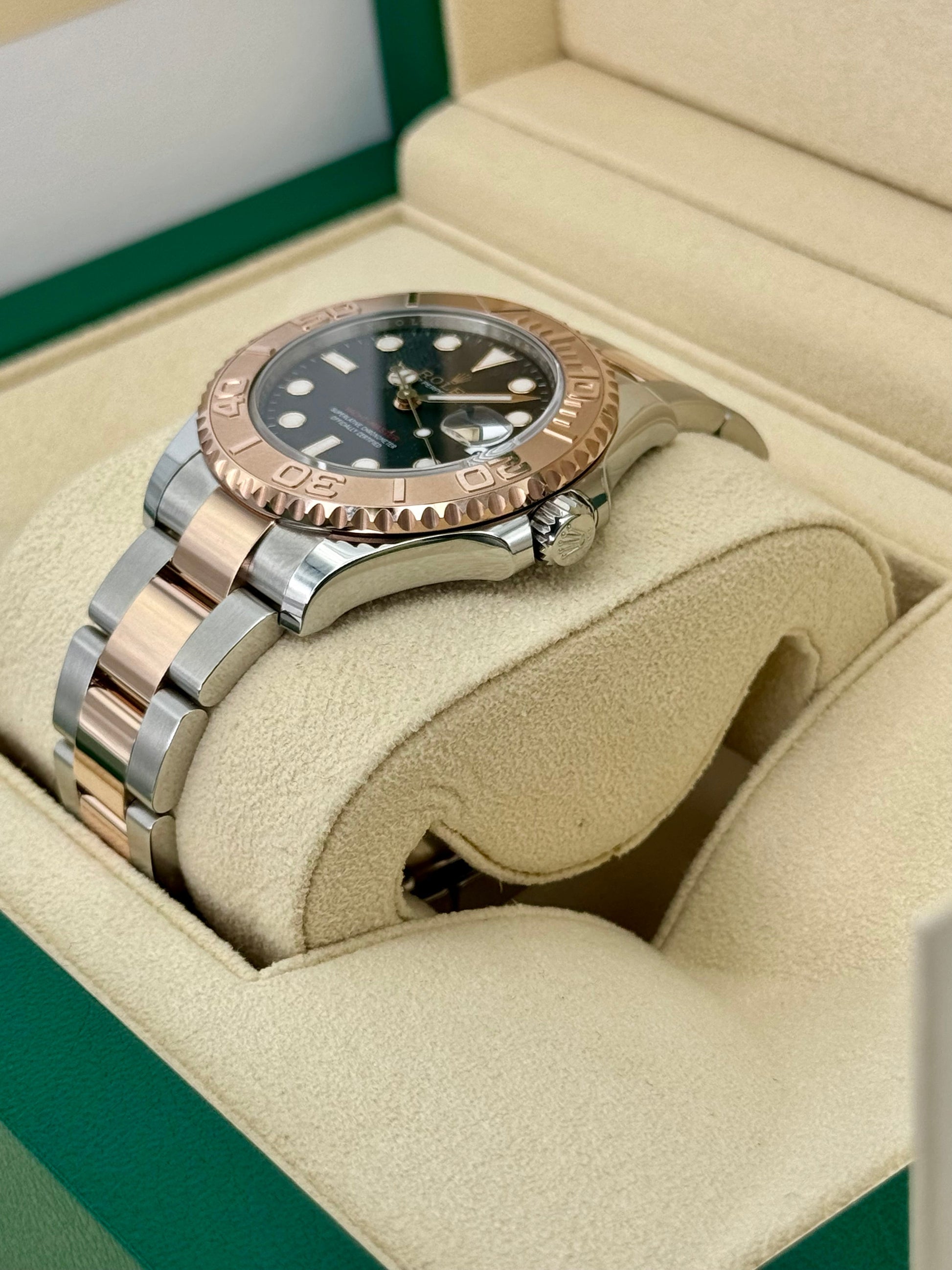 NEW 2023 Rolex Yacht-Master 37mm 268621 Black Dial - MyWatchLLC