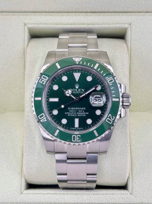 2013 Rolex Submariner "Hulk" 40mm 116610LV Green Dial - MyWatchLLC