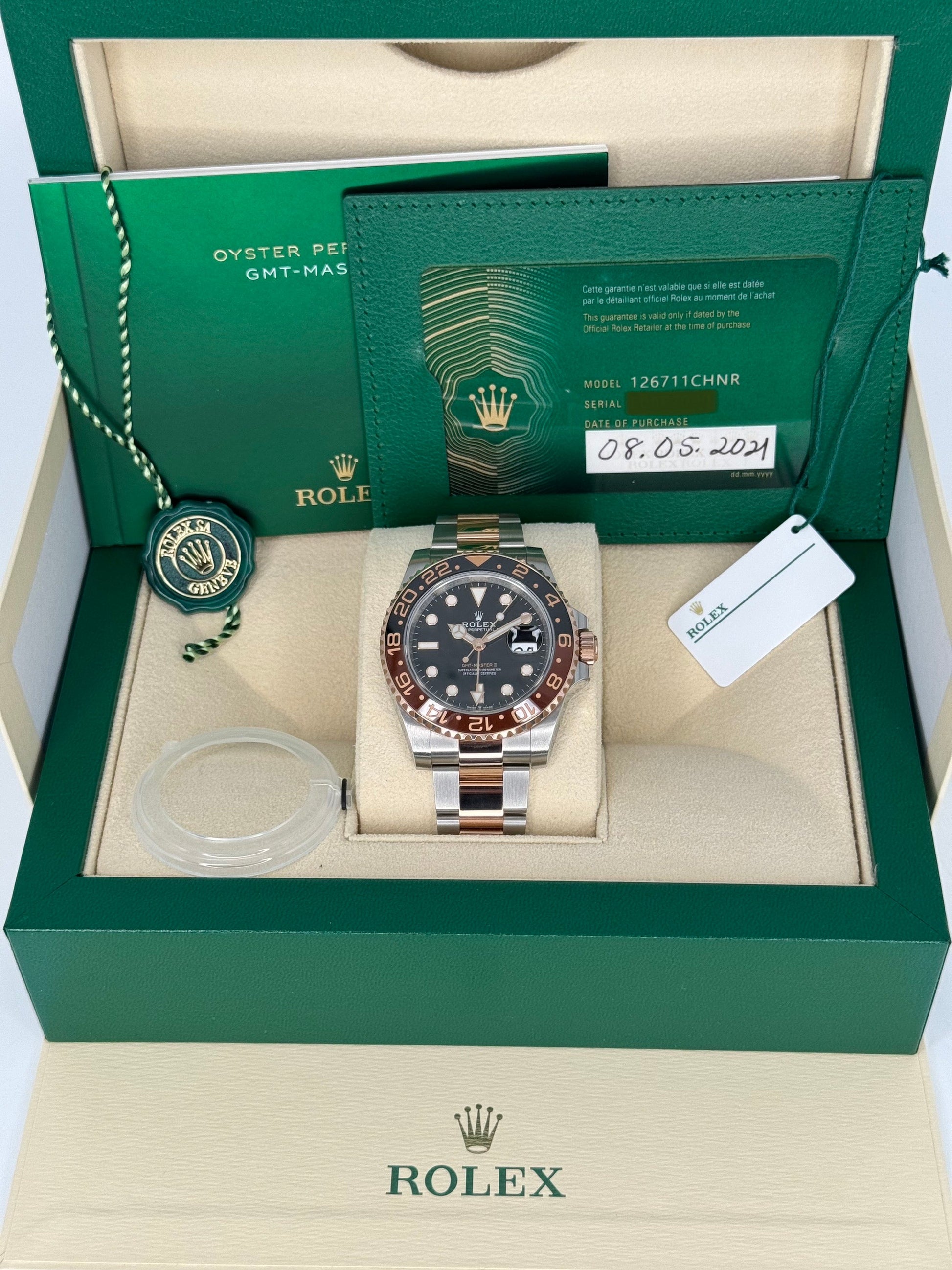 2021 Rolex GMT-Master II  "Rootbeer" 40mm 126711CHNR Black Dial - MyWatchLLC