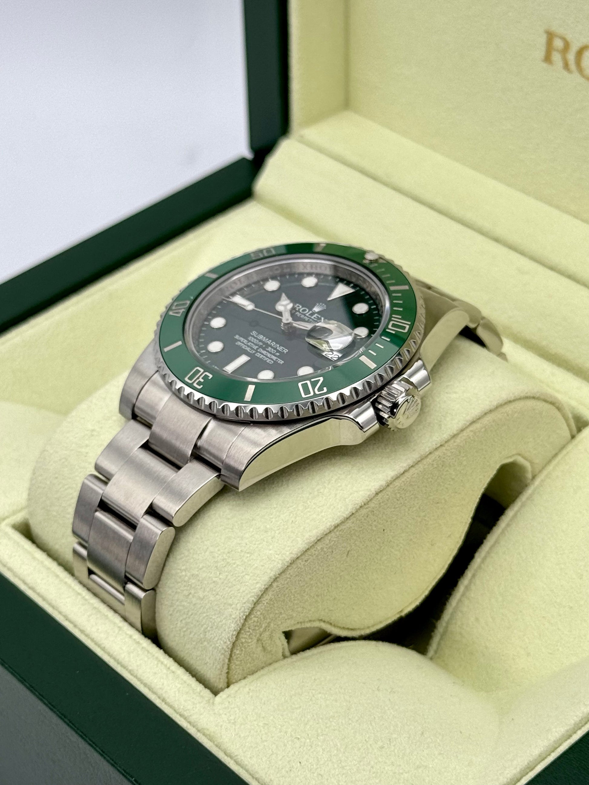 2013 Rolex Submariner "Hulk" 40mm 116610LV Green Dial - MyWatchLLC