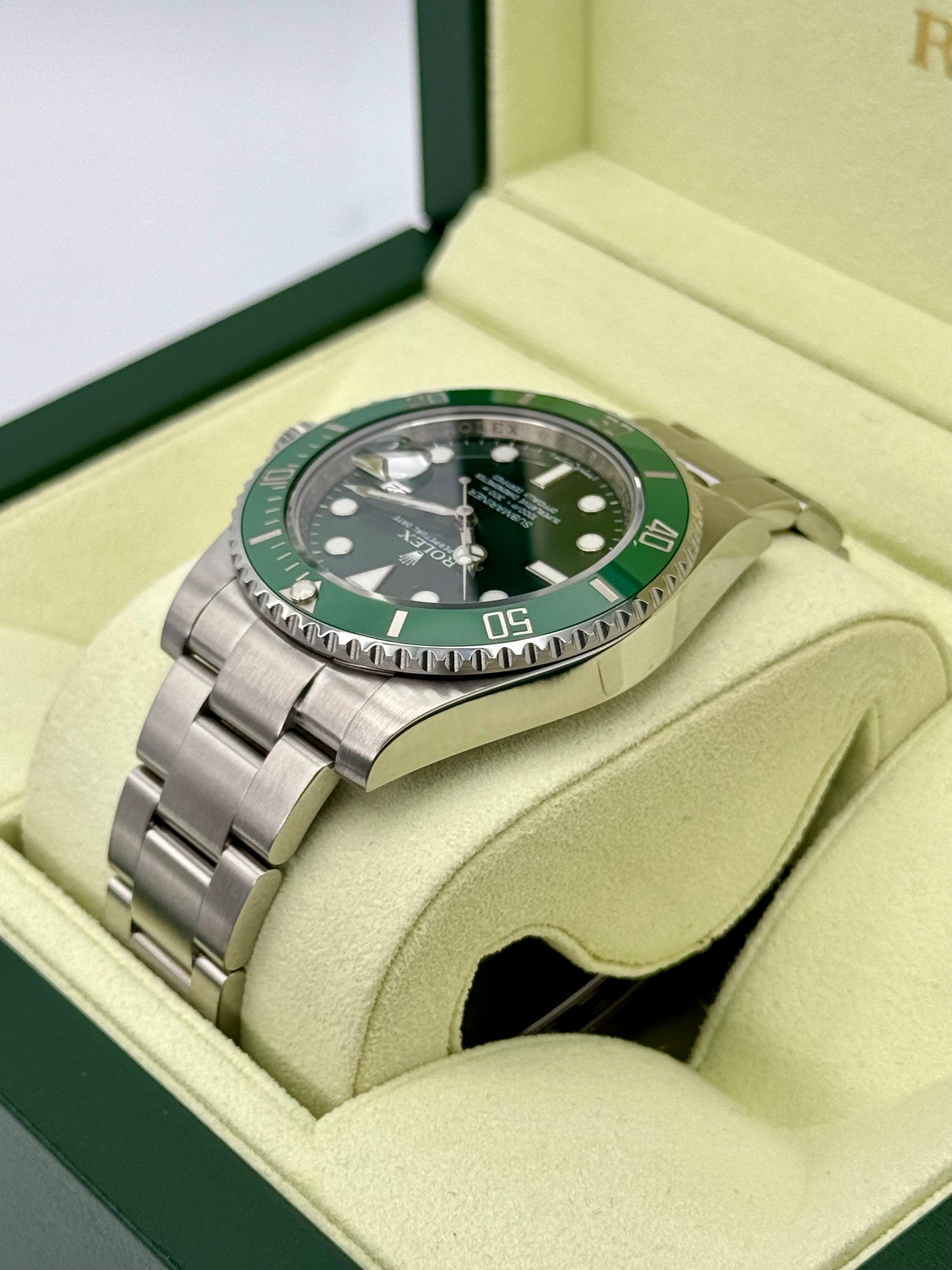 2013 Rolex Submariner "Hulk" 40mm 116610LV Green Dial - MyWatchLLC