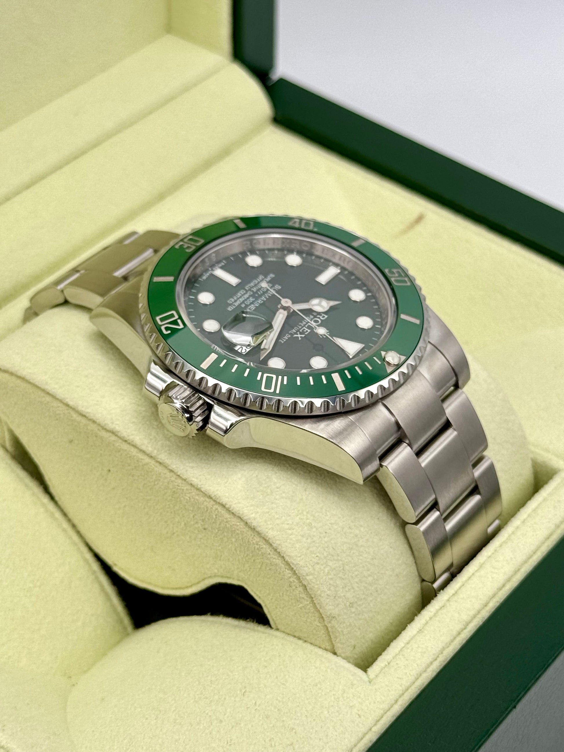 2013 Rolex Submariner "Hulk" 40mm 116610LV Green Dial - MyWatchLLC
