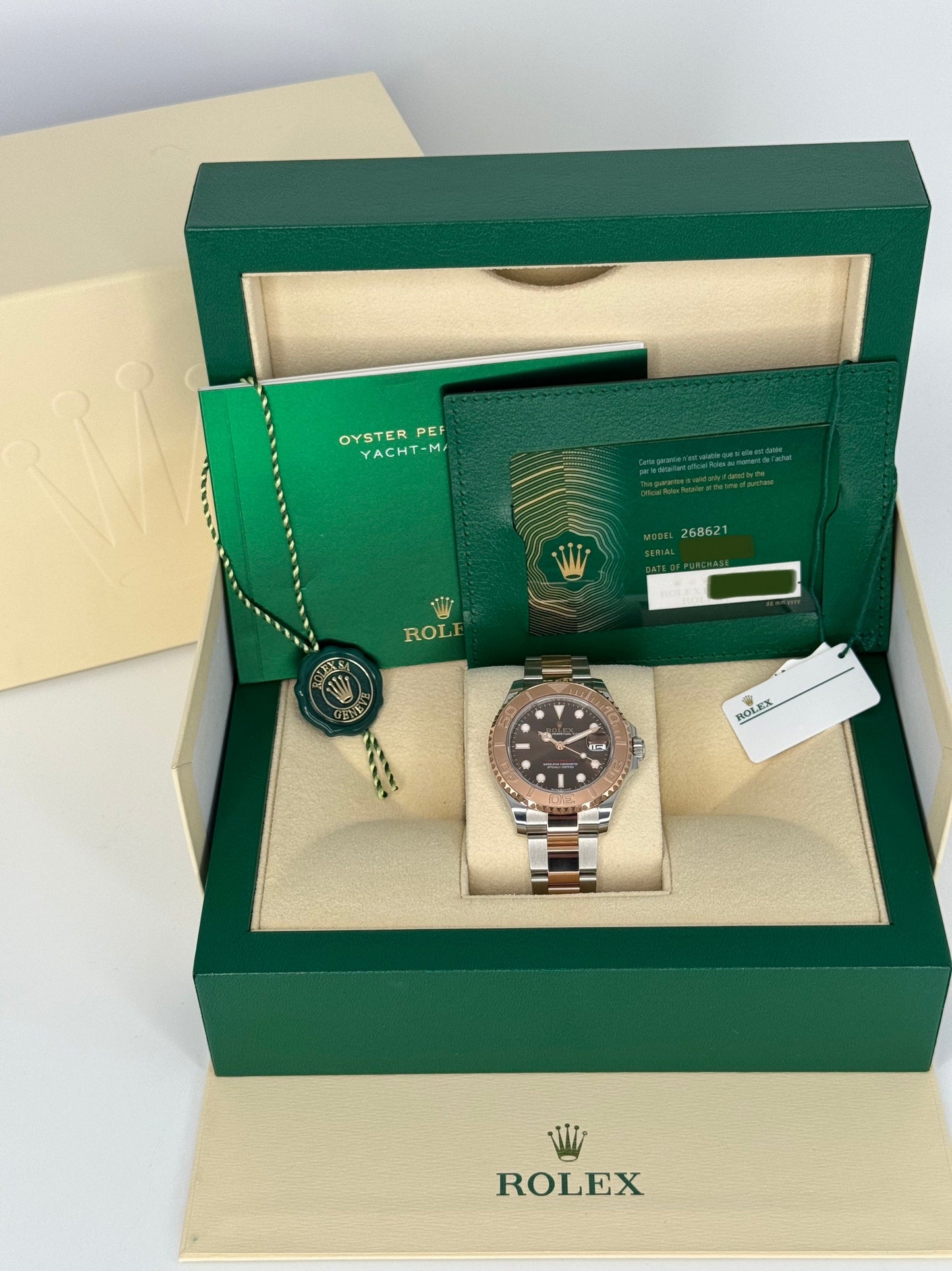 2023 Rolex Yacht-Master 37mm 268621 Two-Tone Chocolate Dial - MyWatchLLC