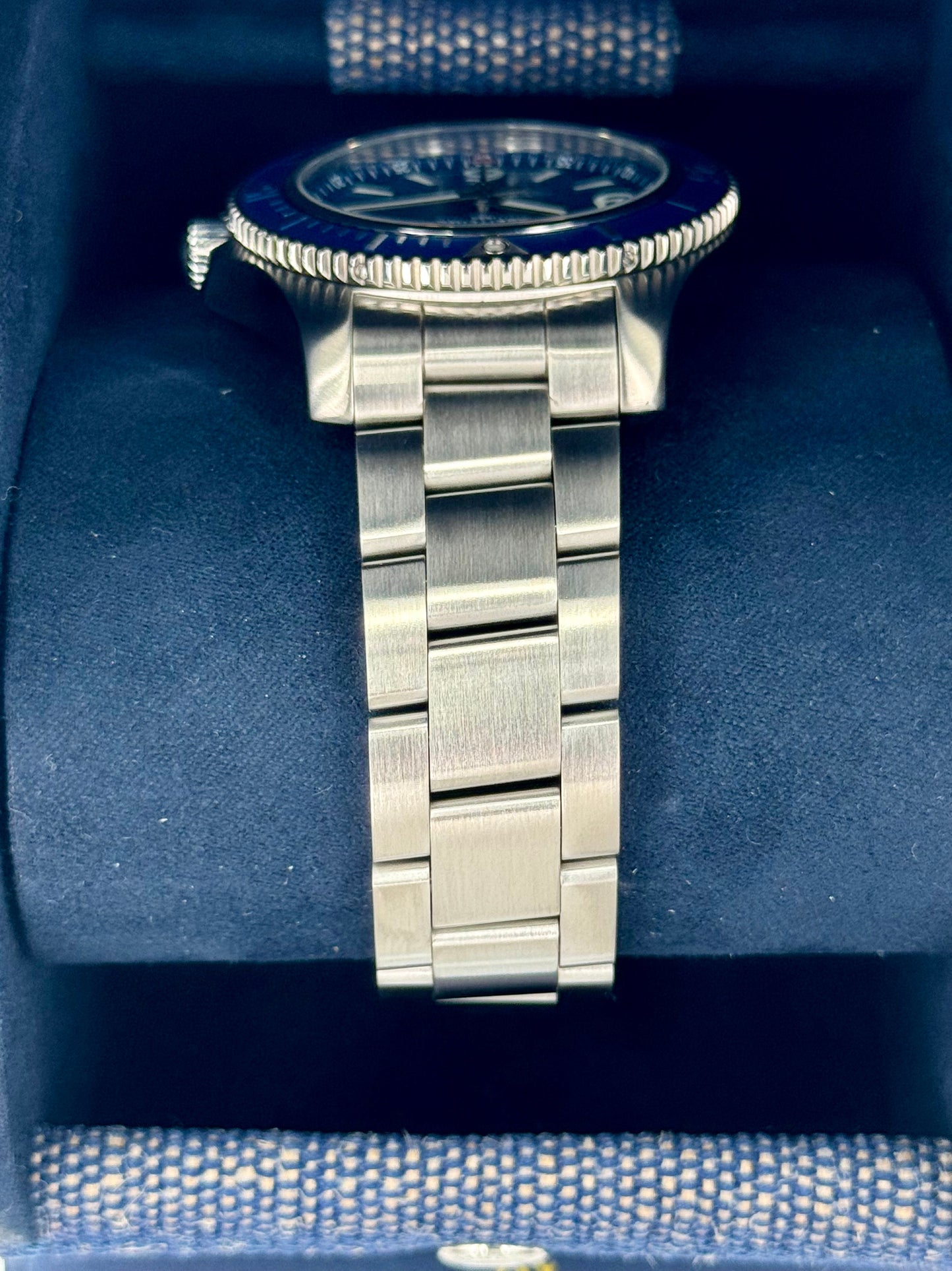 2024 Breitling Superocean 42mm A17366 Stainless Steel Blue Dial - MyWatchLLC