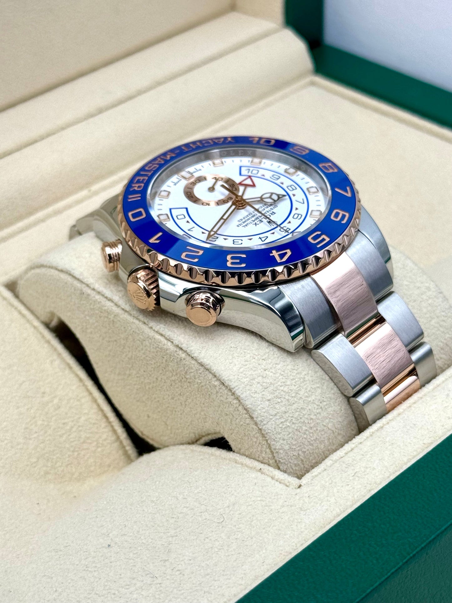 2022 Rolex Yacht-Master II 44mm 116681 Two-Tone White Dial - MyWatchLLC