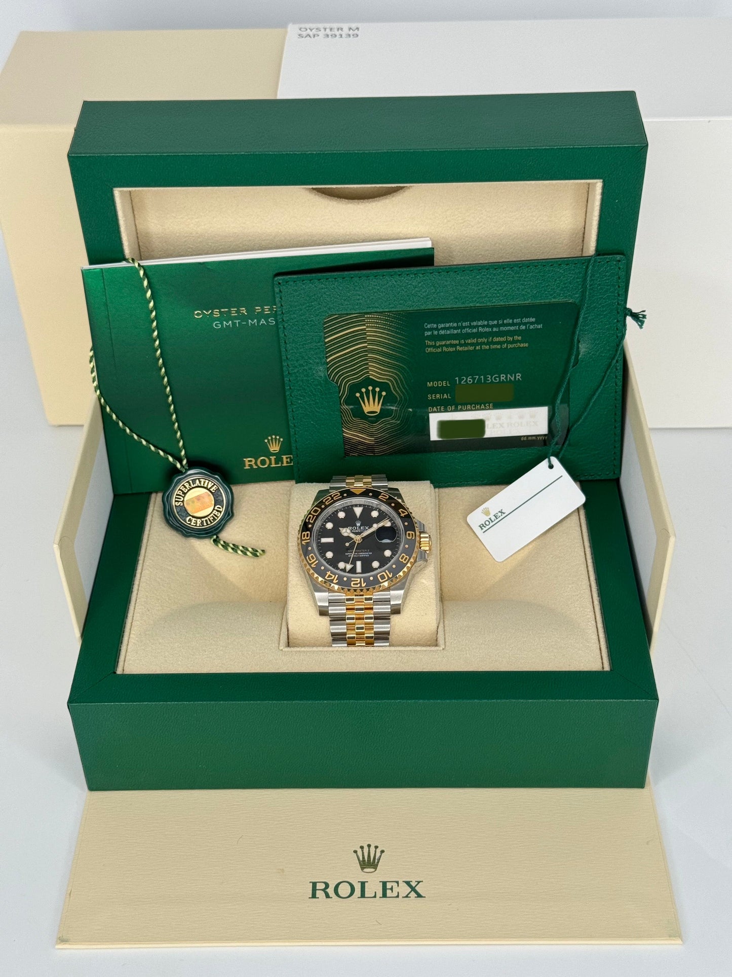 NEW 2023 Rolex GMT-Master II 40mm 126713GRNR Two-Tone Jubilee - MyWatchLLC