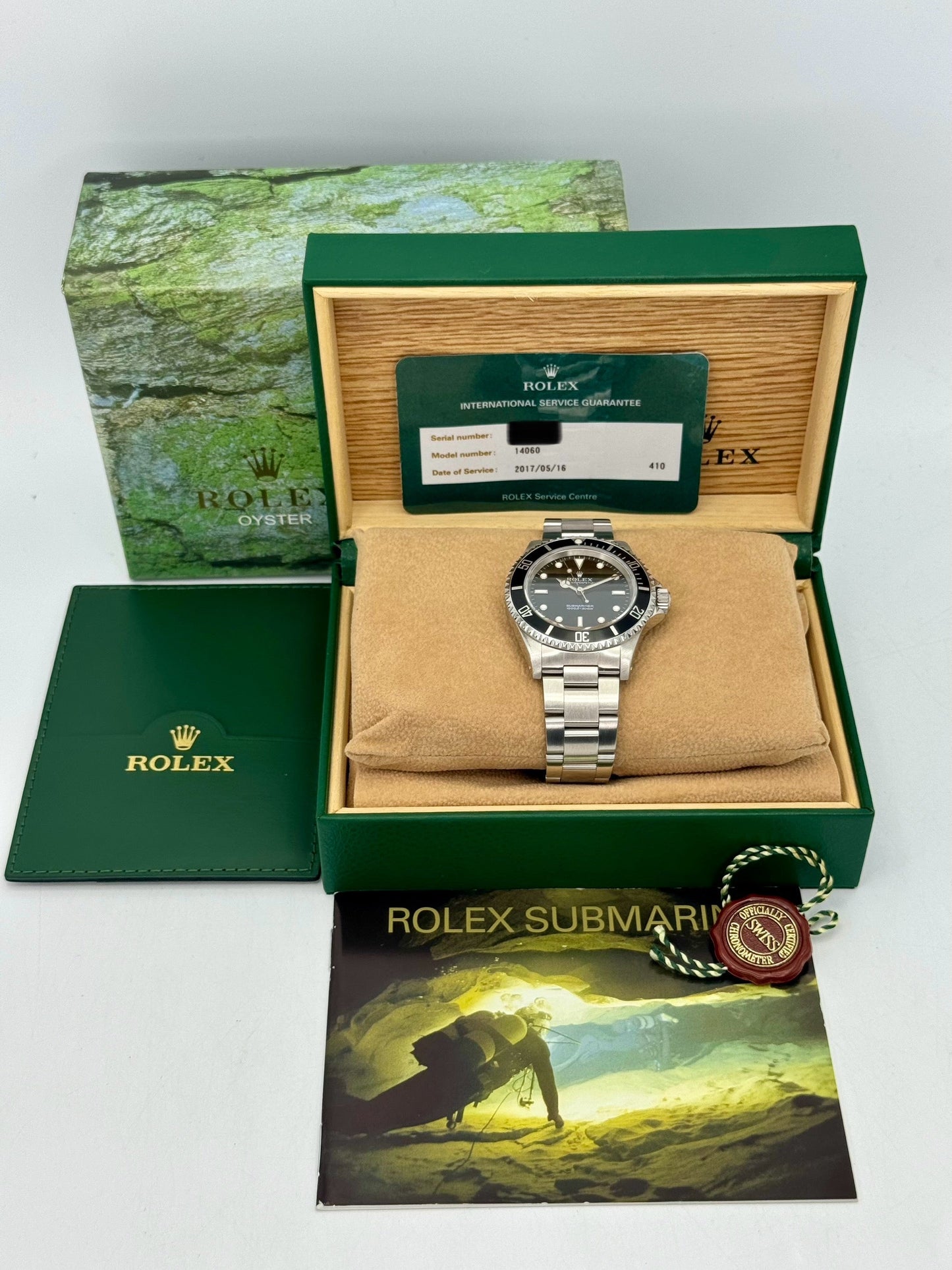 1995 Rolex Submariner 40mm 14060 Stainless Steel Black Dial - MyWatchLLC