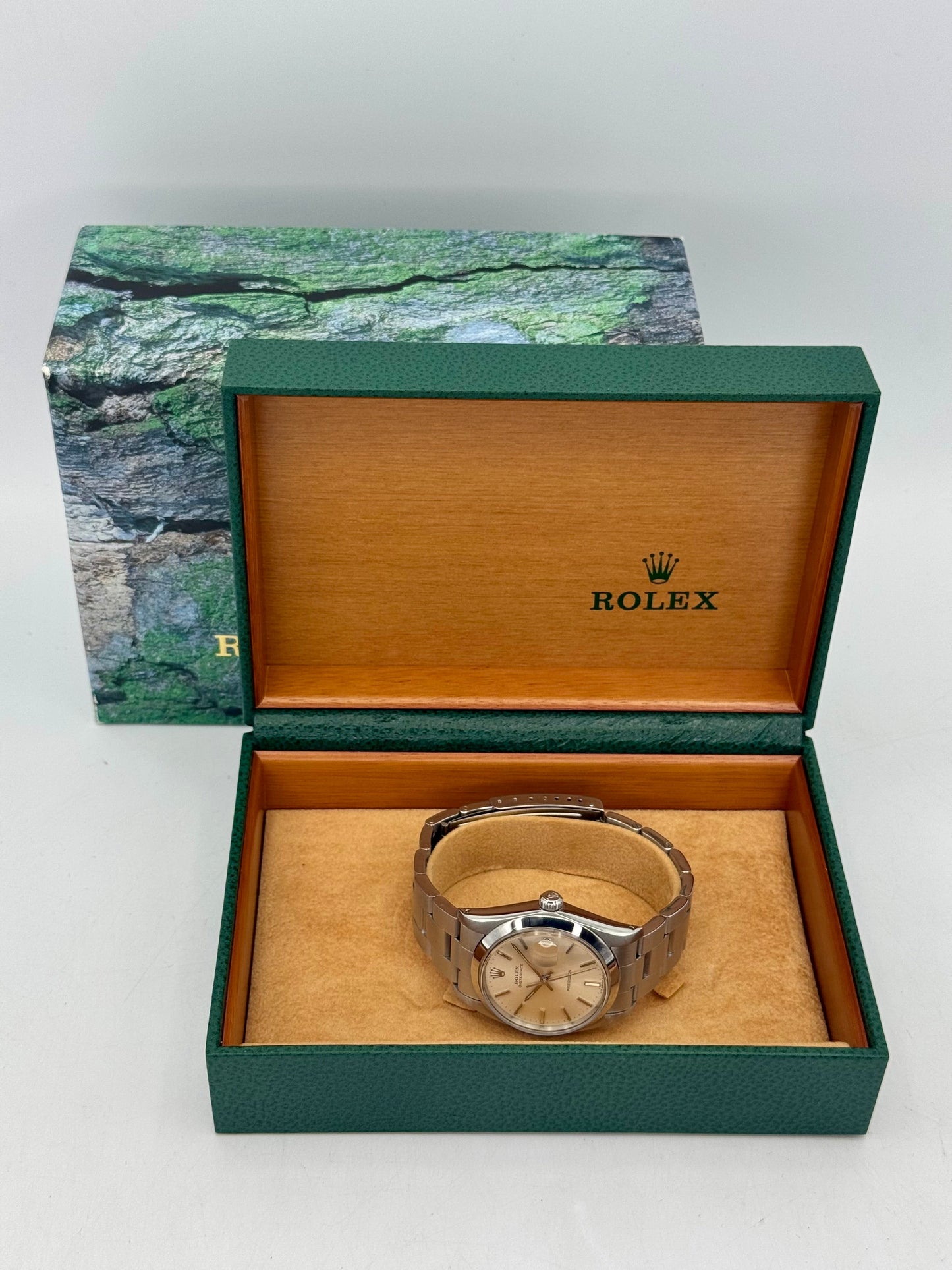 Rolex Oyster Date 34mm 6694 Stainless Steel Silver Dial - MyWatchLLC