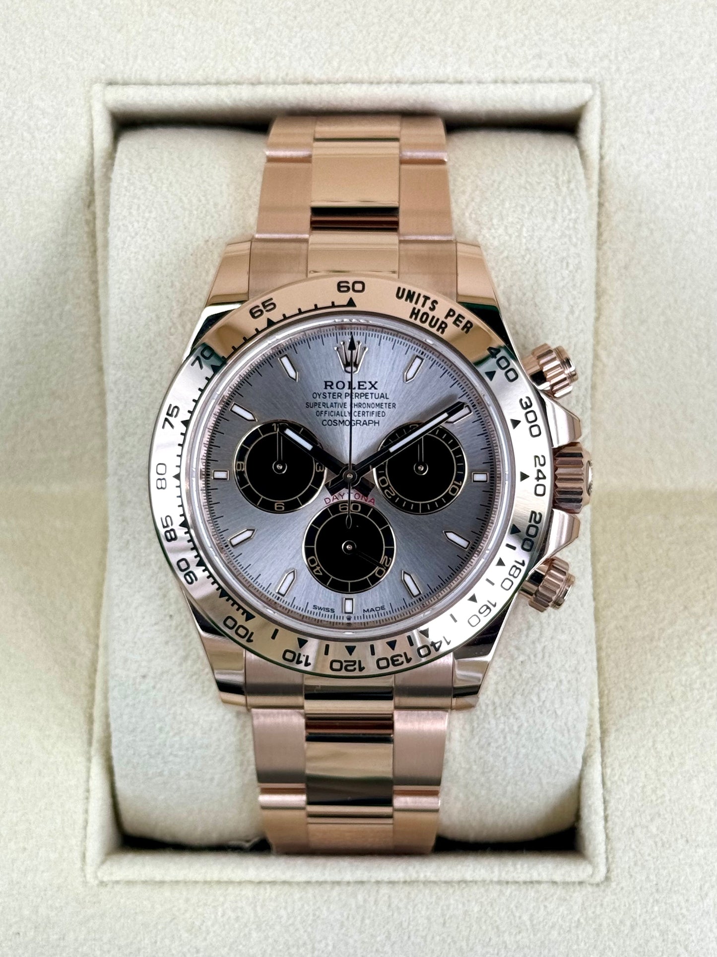 NEW 2024 Rolex Daytona 40mm 126505 Rose Gold Sundust Dial - MyWatchLLC