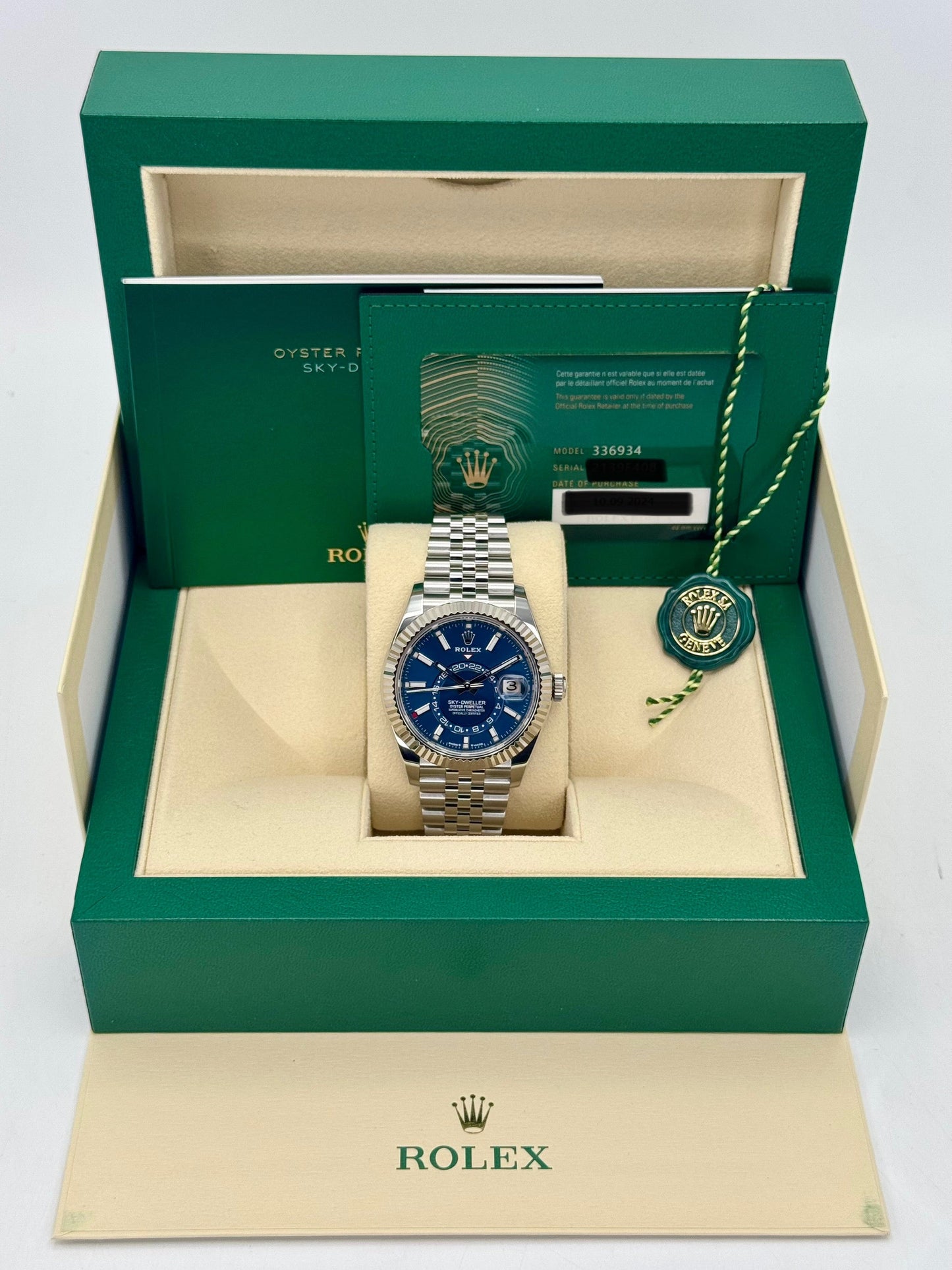 NEW 2024 Rolex Sky-Dweller 42mm 336934 Jubilee Blue Dial - MyWatchLLC