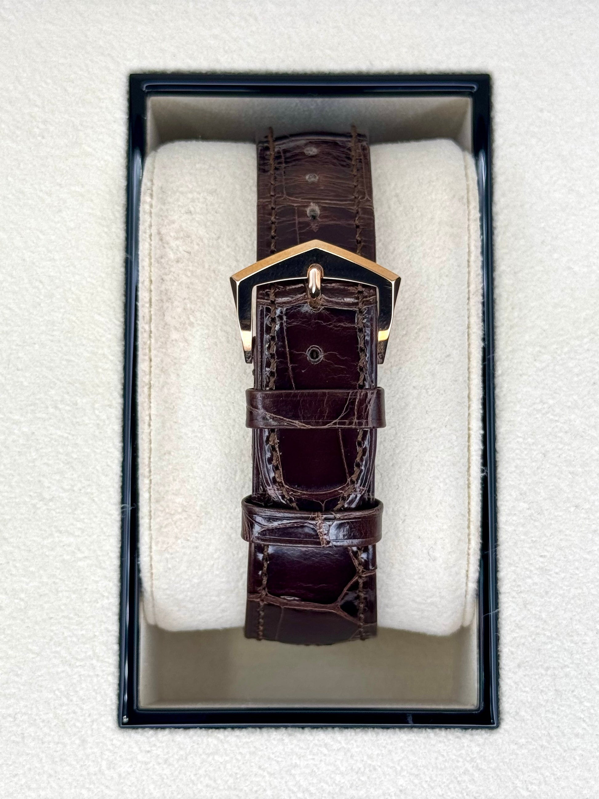 Patek Philippe Calatrava 40mm 6119R  Rose Gold White Dial - MyWatchLLC