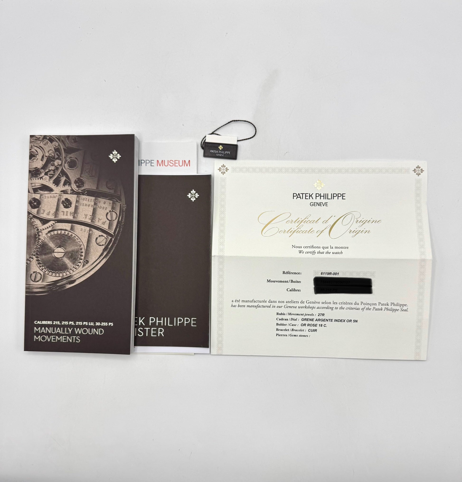 Patek Philippe Calatrava 40mm 6119R  Rose Gold White Dial - MyWatchLLC