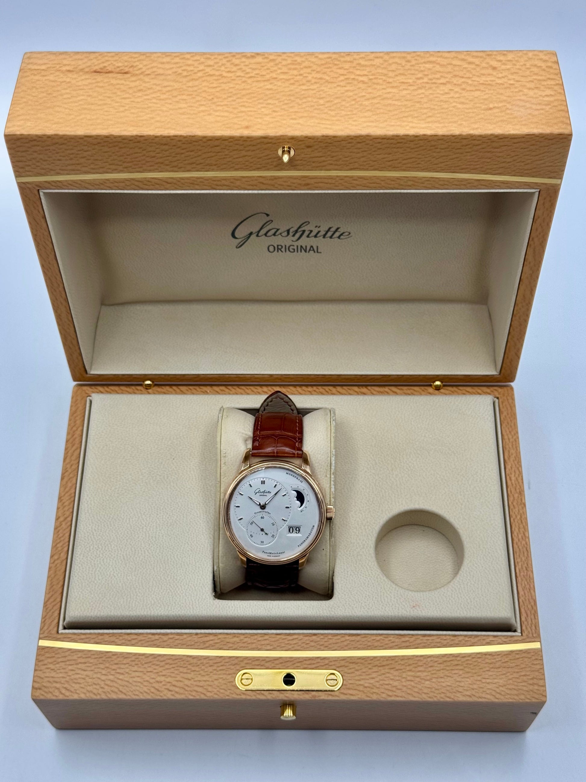 Glashütte Original PanoMaticLunar 40mm 1-90-02-45-35-62 Red Gold - MyWatchLLC