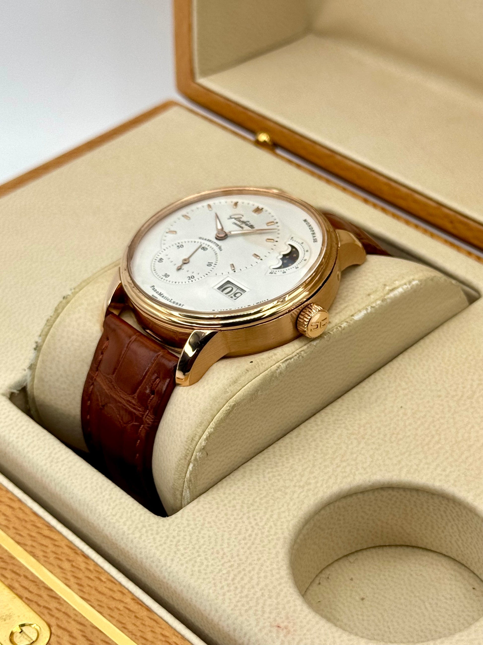 Glashütte Original PanoMaticLunar 40mm 1-90-02-45-35-62 Red Gold - MyWatchLLC