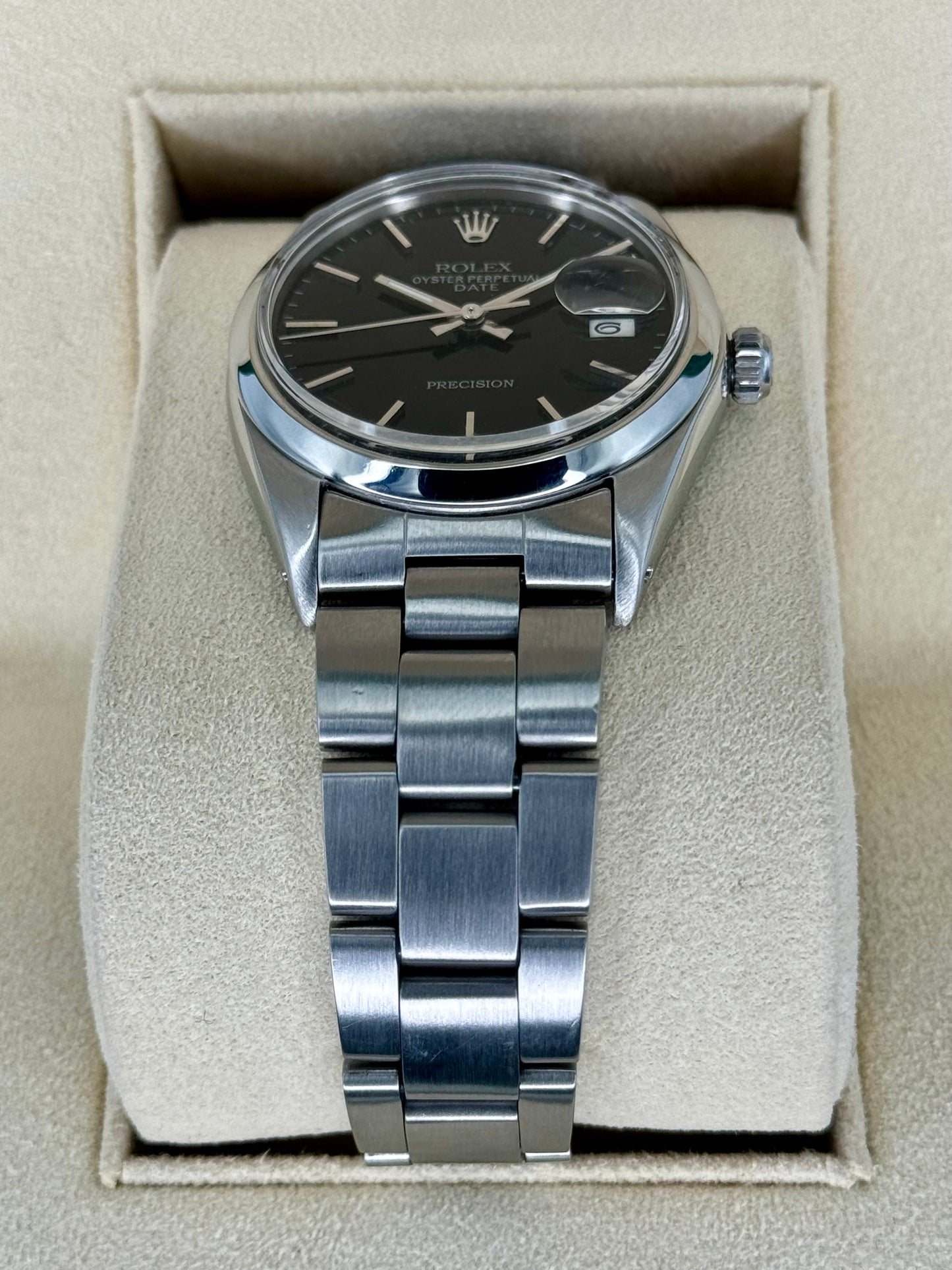 Rolex Oyster Date 34mm 6694 Black Dial - MyWatchLLC
