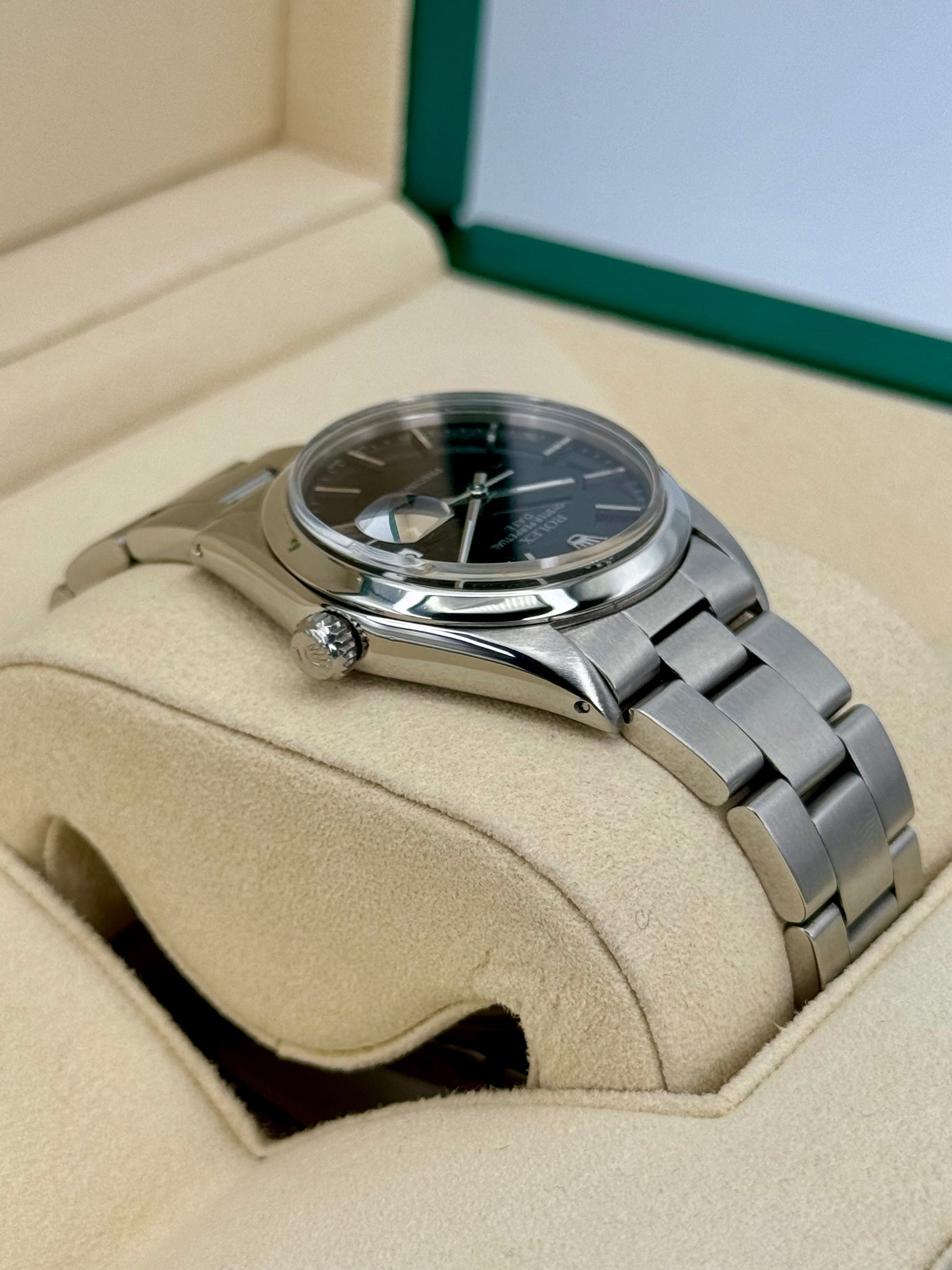 Rolex Oyster Date 34mm 6694 Black Dial - MyWatchLLC