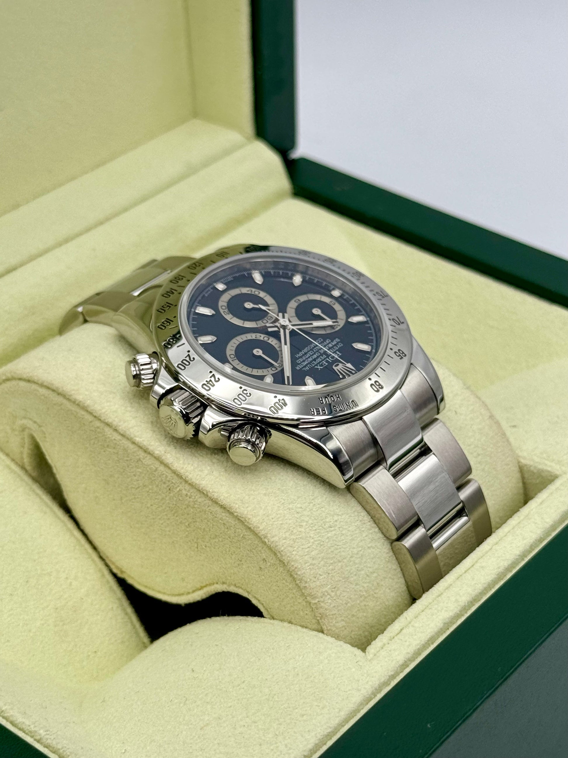 2009 Rolex Daytona 40mm 116520 Stainless Steel Black Dial - MyWatchLLC