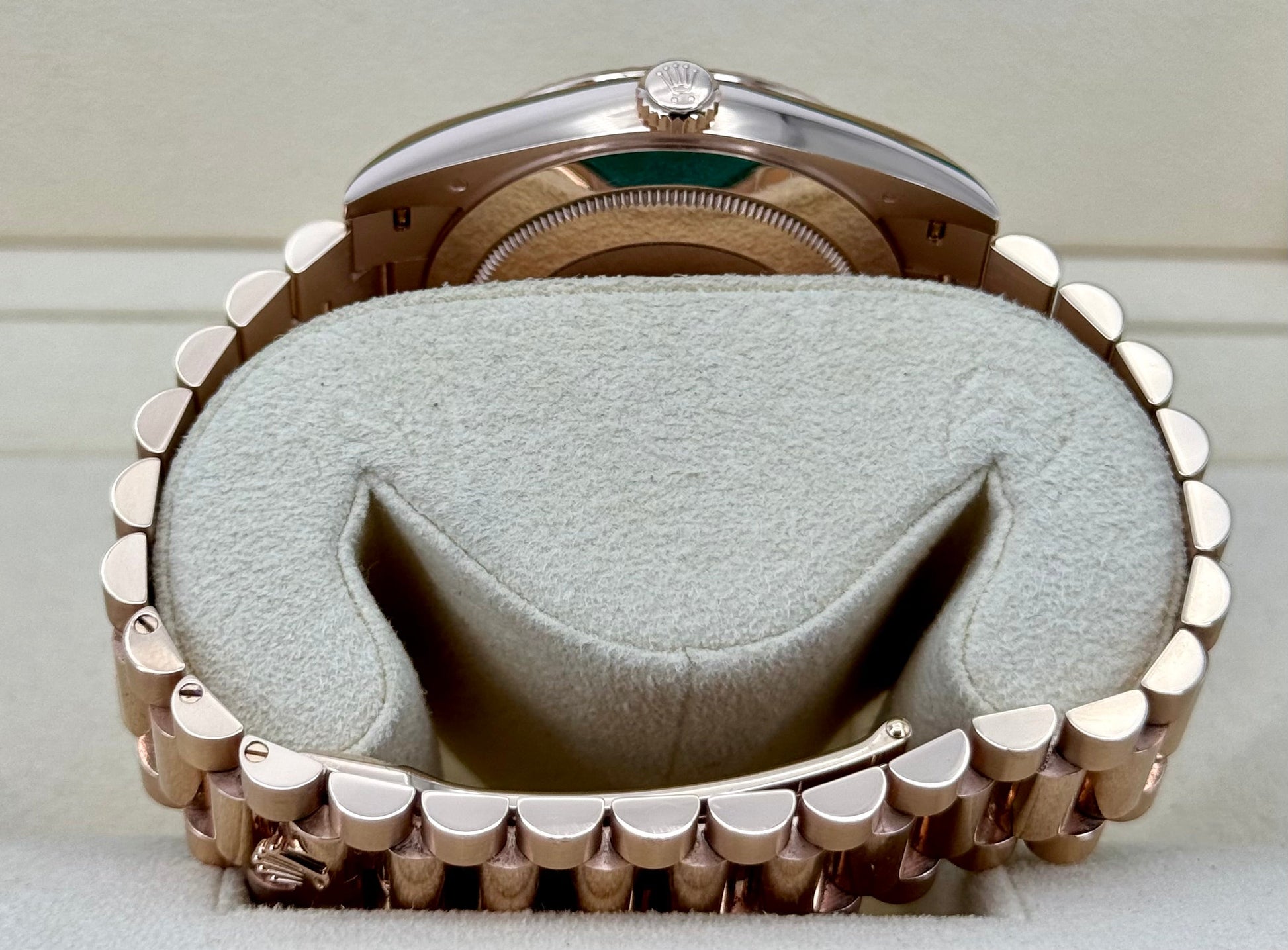 2021 Rolex Day-Date 40mm 228235 Presidential Rose Gold Chocolate Dial - MyWatchLLC