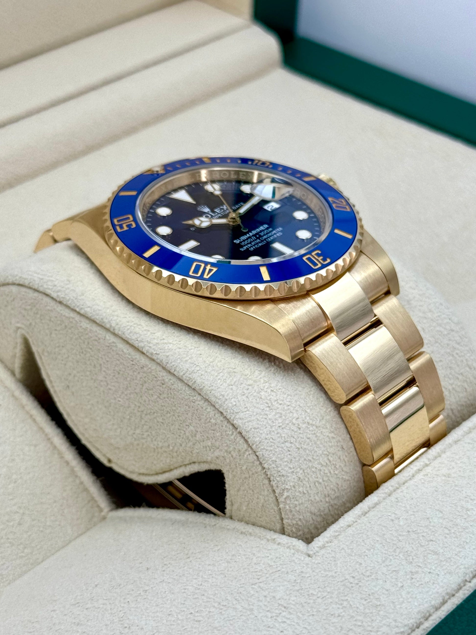 NEW 2024 Rolex Submariner "Bluesy" 41mm 126618LB Yellow Gold Blue Dial - MyWatchLLC