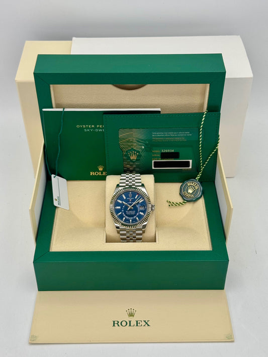 2022 Sky-Dweller 42mm 326934 Stainless Steel Jubilee Blue Dial - MyWatchLLC