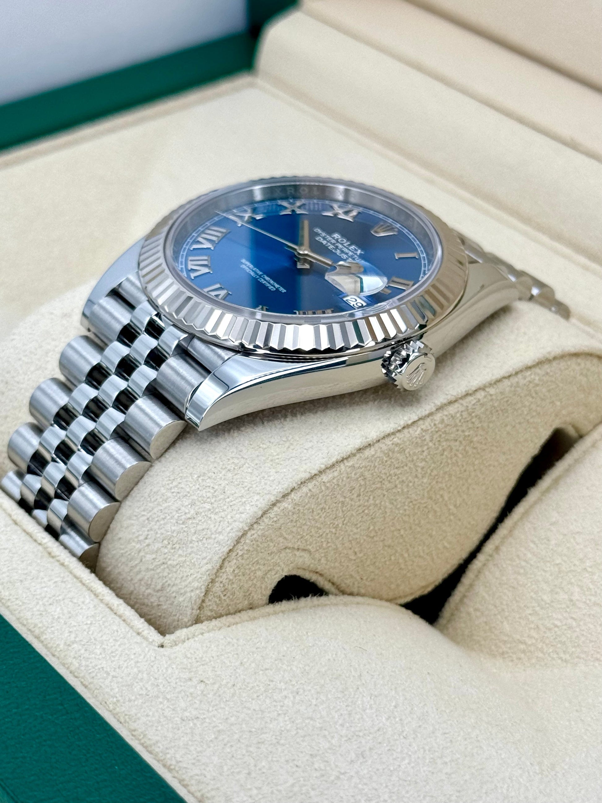2022 Rolex Datejust 41mm 126334 Stainless Steel Jubilee Blue Dial - MyWatchLLC