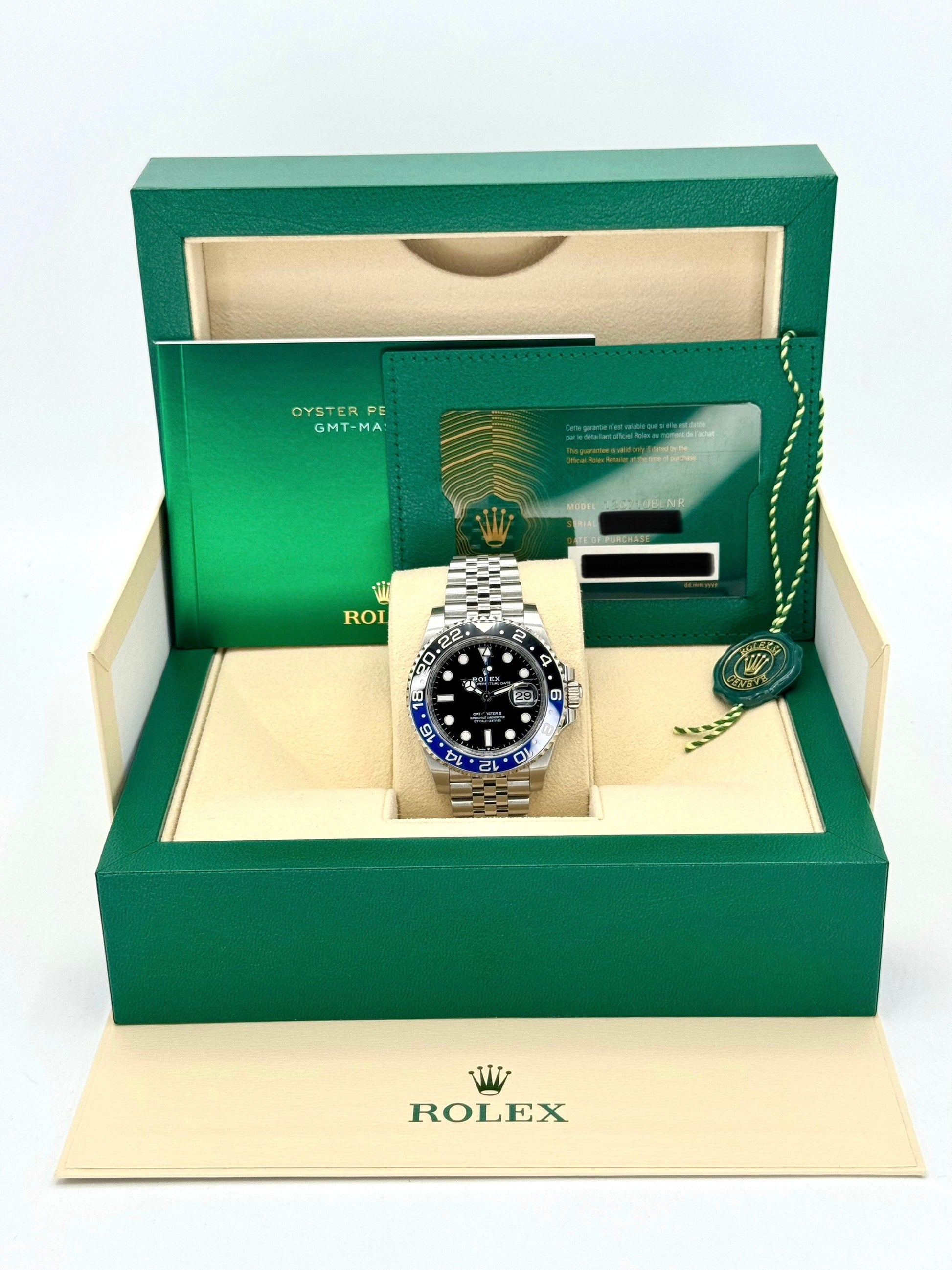 2023 Rolex GMT-Master II "Batgirl" 40mm 126710BLNR Jubilee Black Dial - MyWatchLLC
