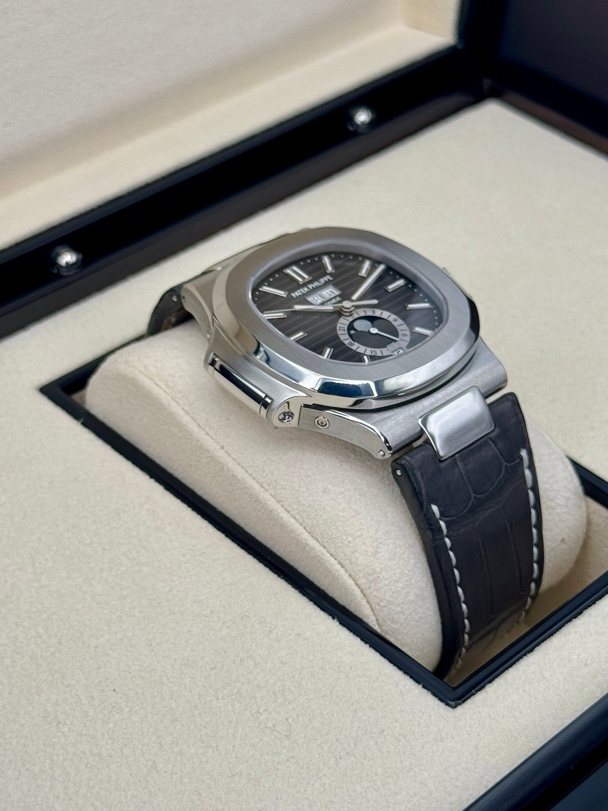 2021 Patek Philippe Nautilus 40.5mm 5726A Black Dial - MyWatchLLC