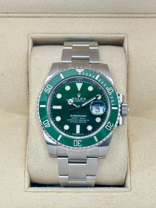 2018 Rolex Submariner “Hulkâ€?40mm 116610LV Green Dial - MyWatchLLC