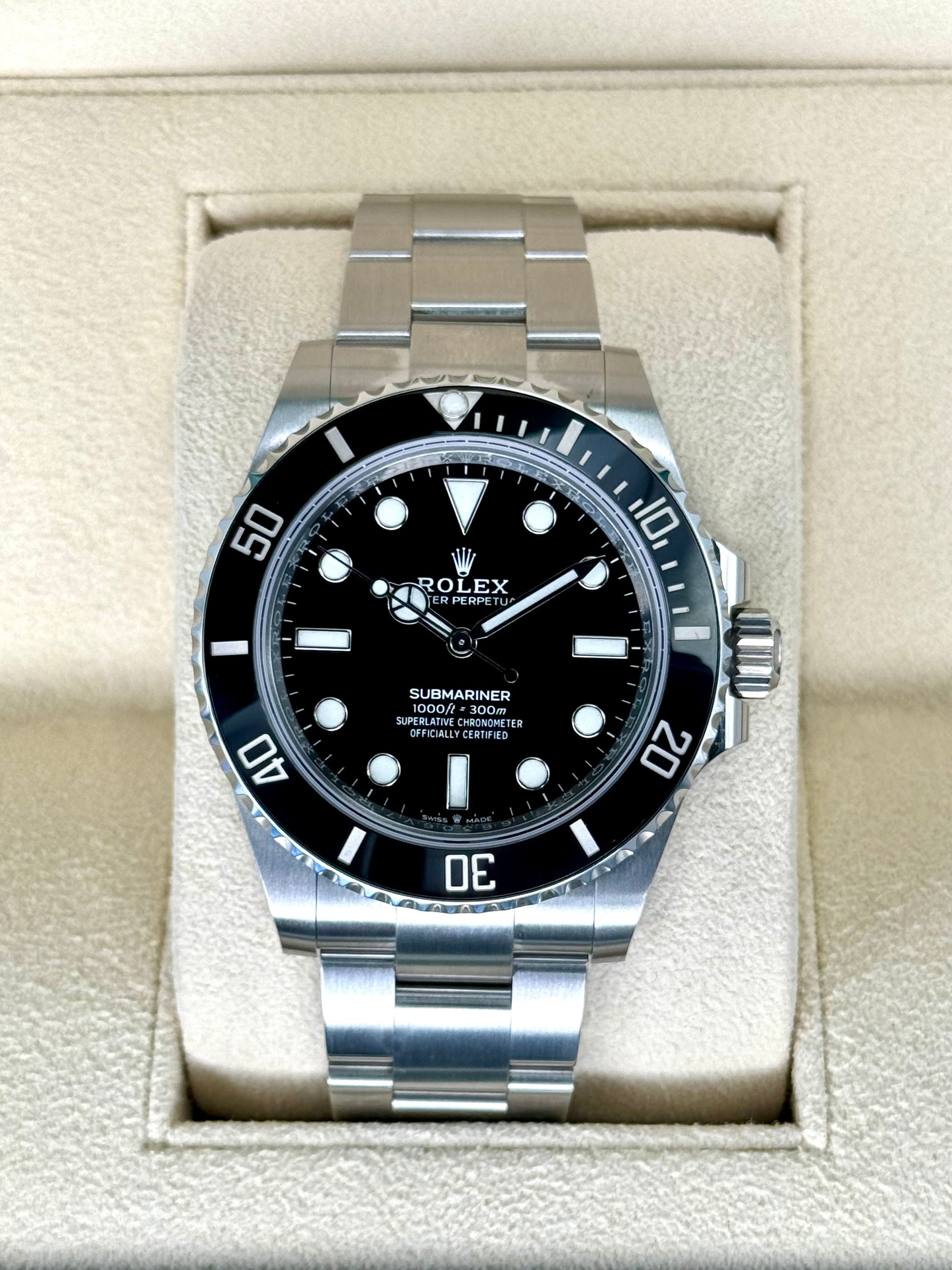 NEW 2023 Rolex  Submariner 41mm 124060 Stainless Steel Black Dial - MyWatchLLC