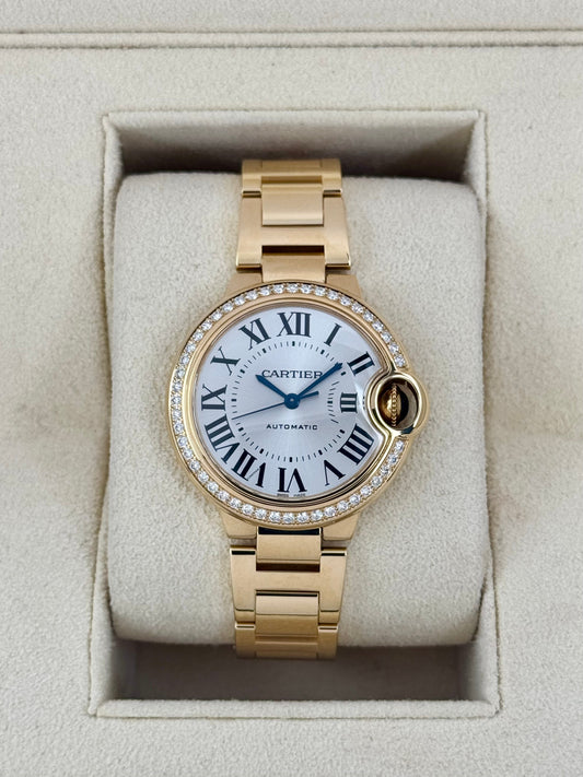 2021 Cartier Ballon Bleu De Cartier 33mm WJBB0042 Silver Dial - MyWatchLLC