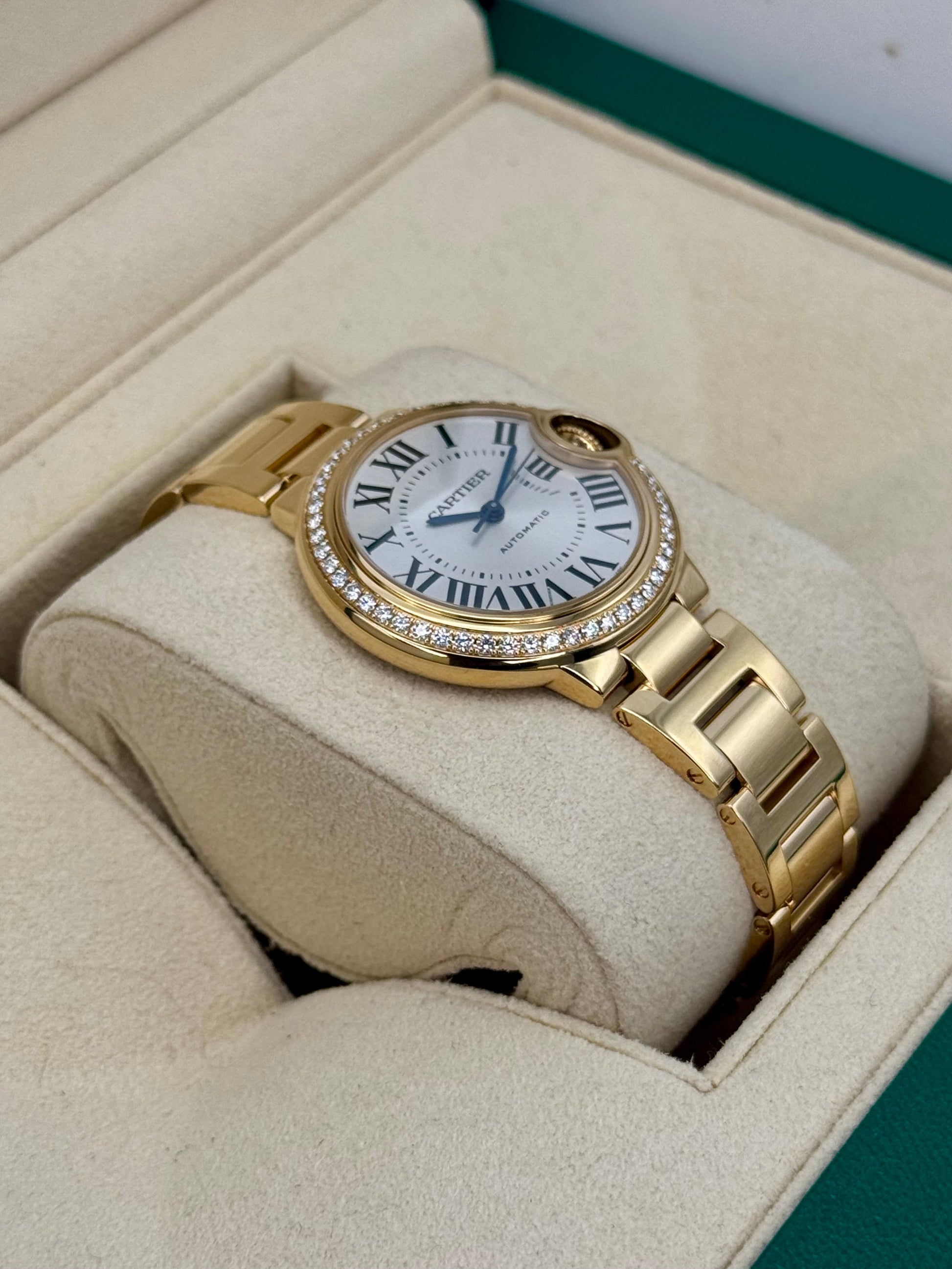 2021 Cartier Ballon Bleu De Cartier 33mm WJBB0042 Silver Dial - MyWatchLLC