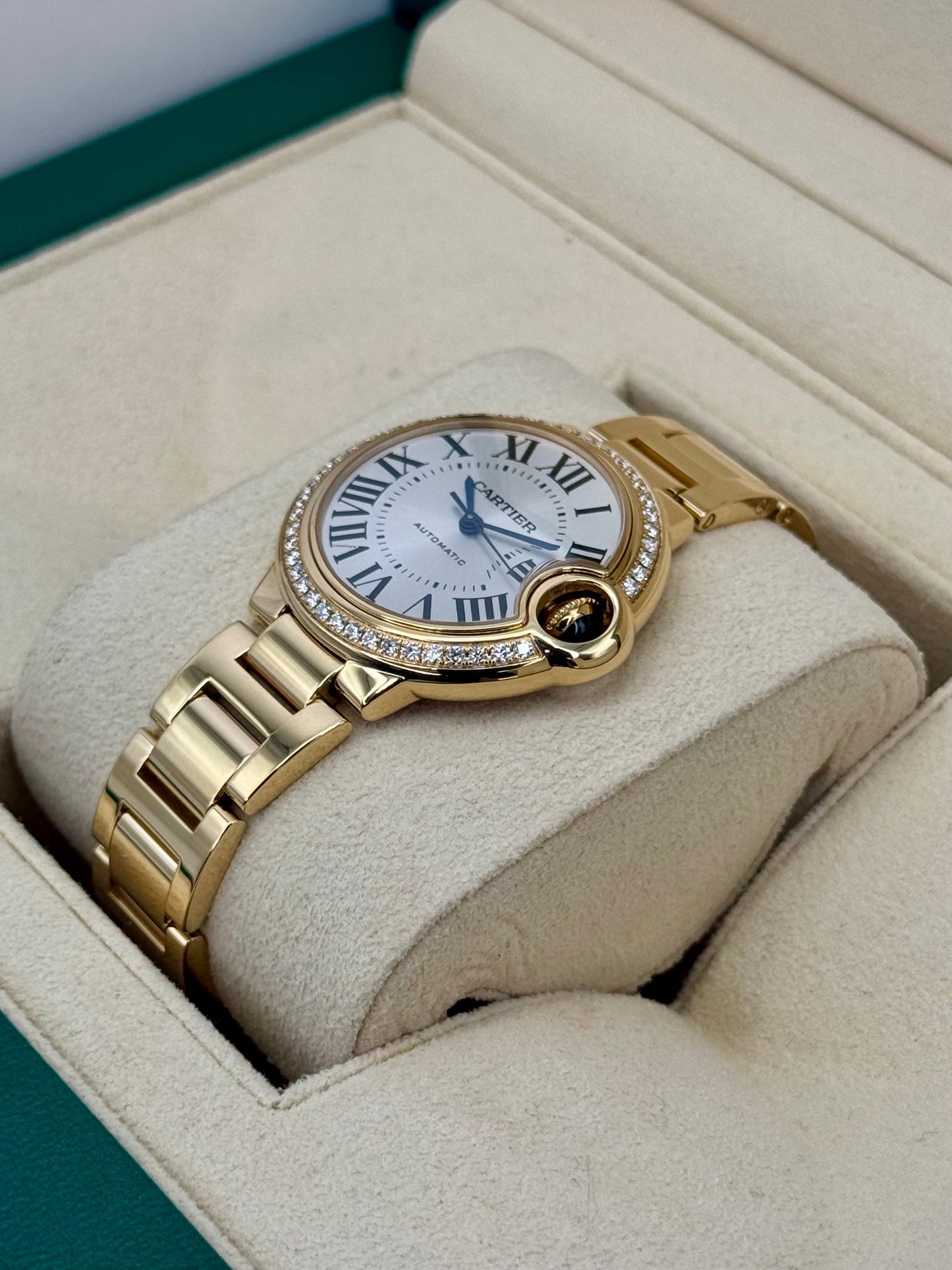 2021 Cartier Ballon Bleu De Cartier 33mm WJBB0042 Silver Dial - MyWatchLLC