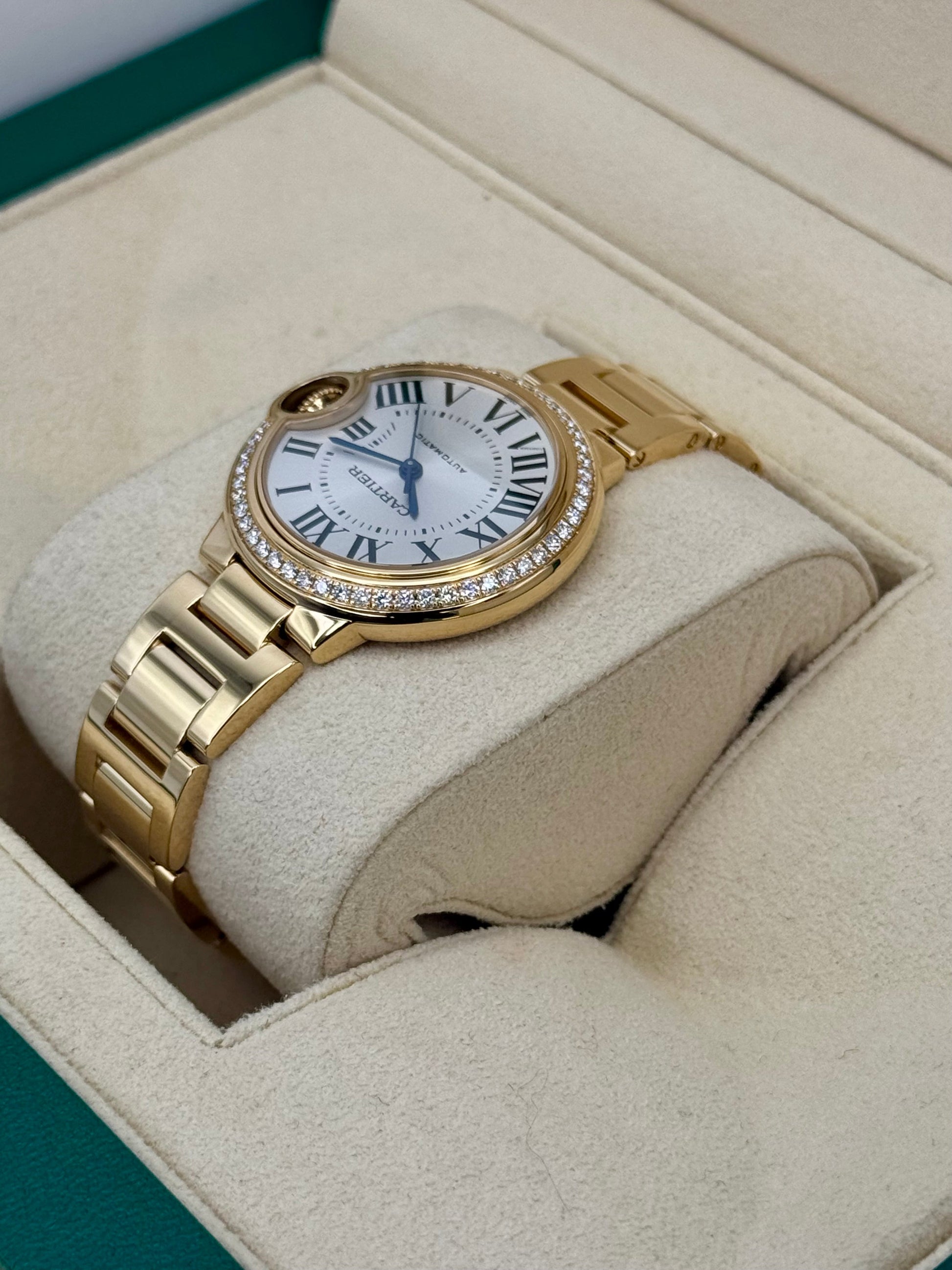 2021 Cartier Ballon Bleu De Cartier 33mm WJBB0042 Silver Dial - MyWatchLLC