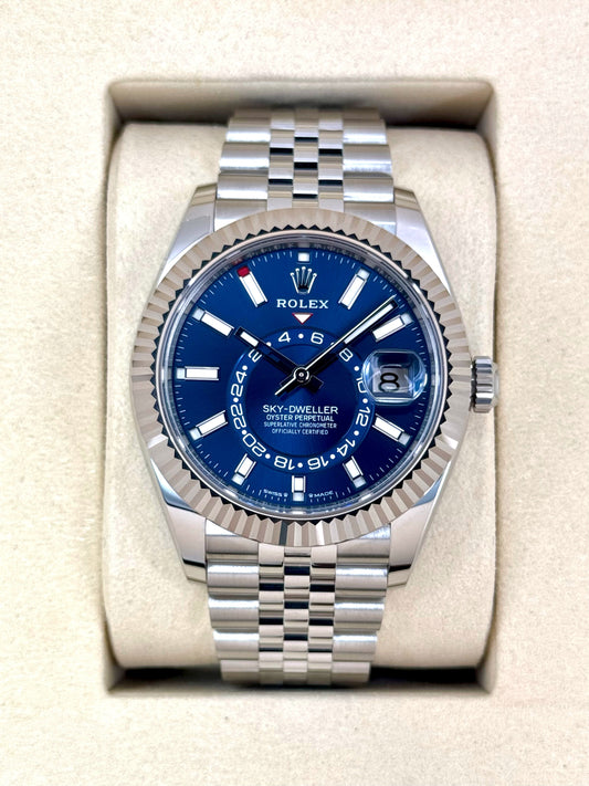 NEW 2025 Rolex Sky-Dweller 42mm 336934 Jubilee Blue Dial - MyWatchLLC
