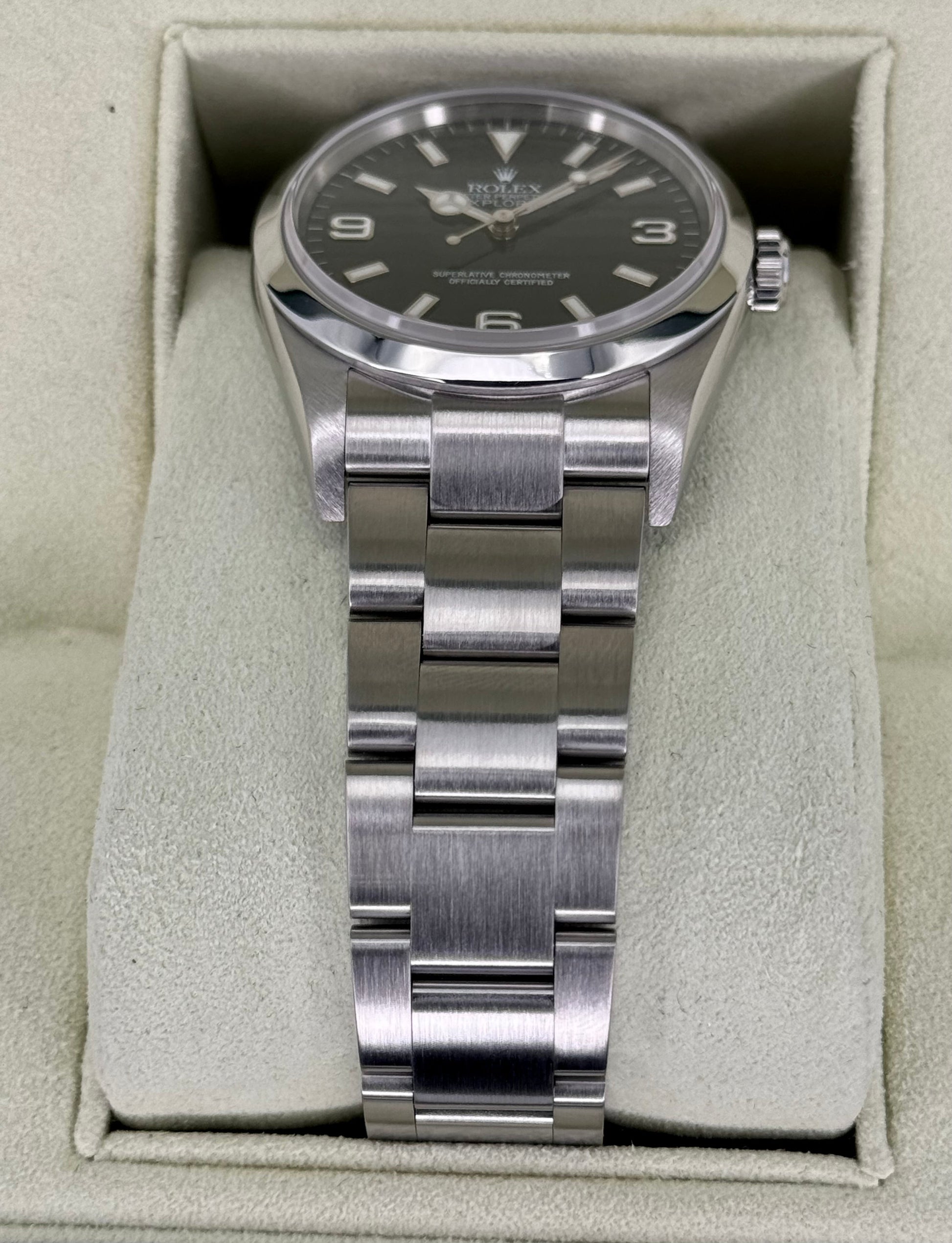 2007 Rolex Explorer 36mm 114270 Stainless Steel Black Dial - MyWatchLLC
