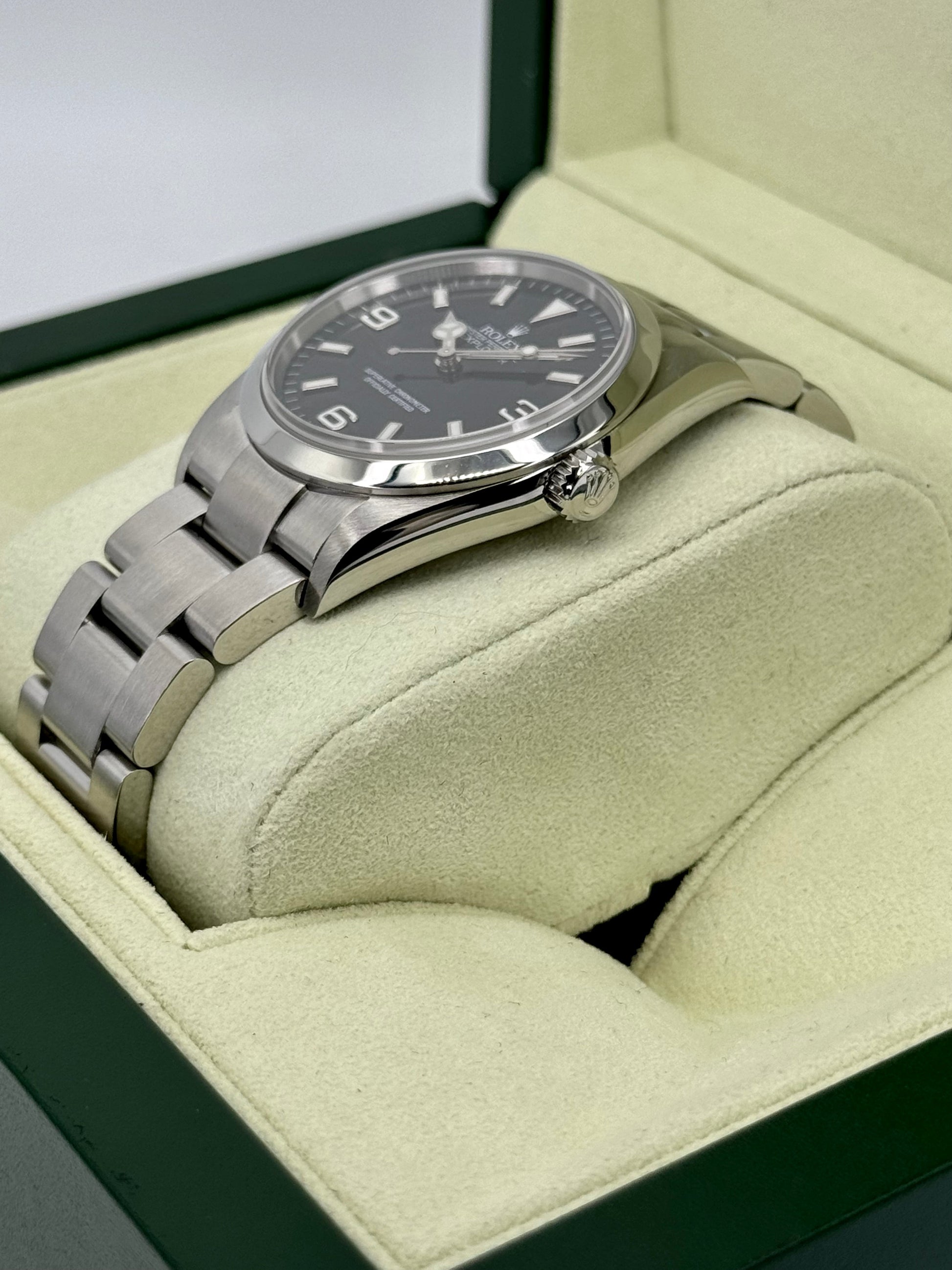 2007 Rolex Explorer 36mm 114270 Stainless Steel Black Dial - MyWatchLLC