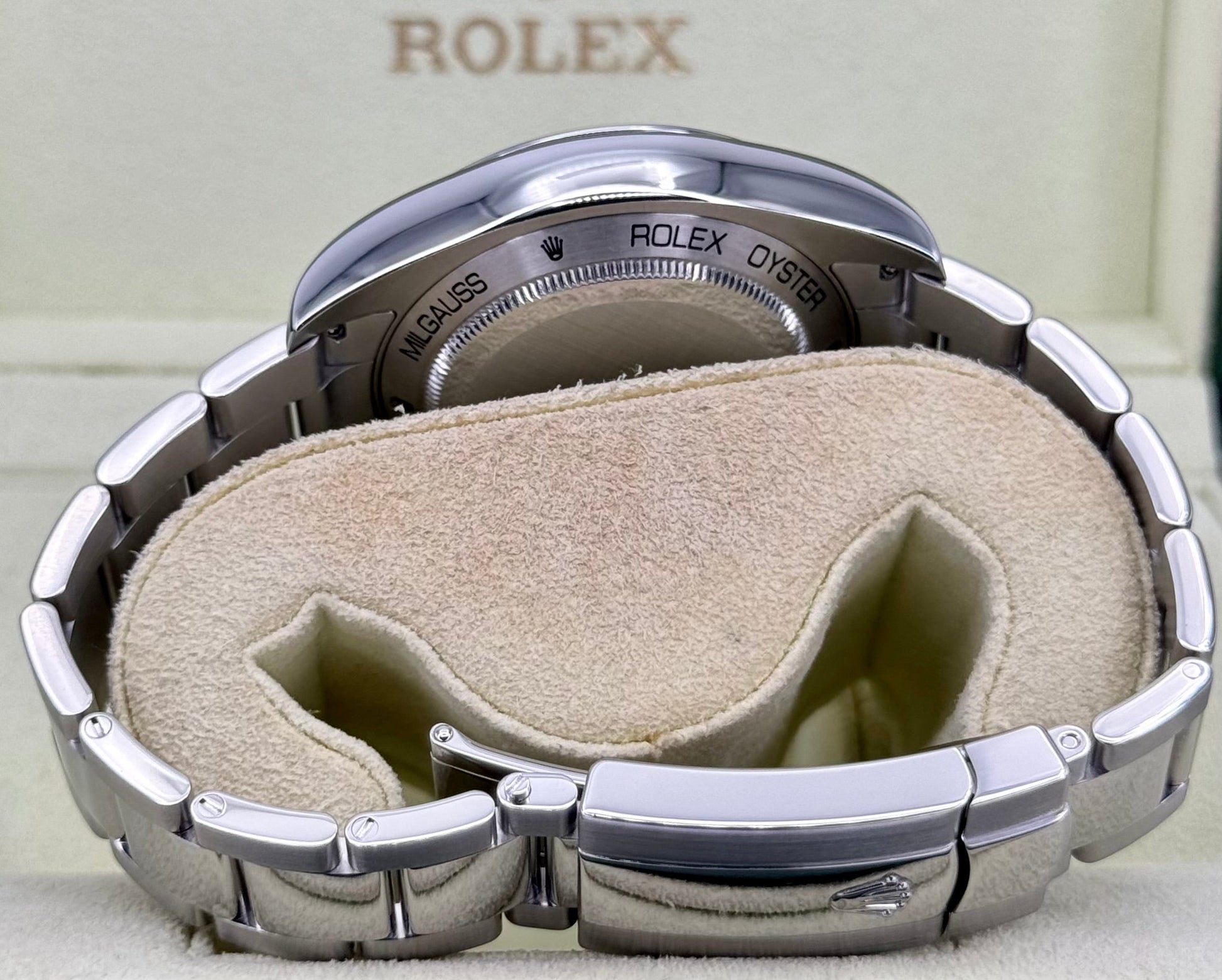 2008 Rolex Milgauss 40mm 116400 Stainless Steel White Dial - MyWatchLLC