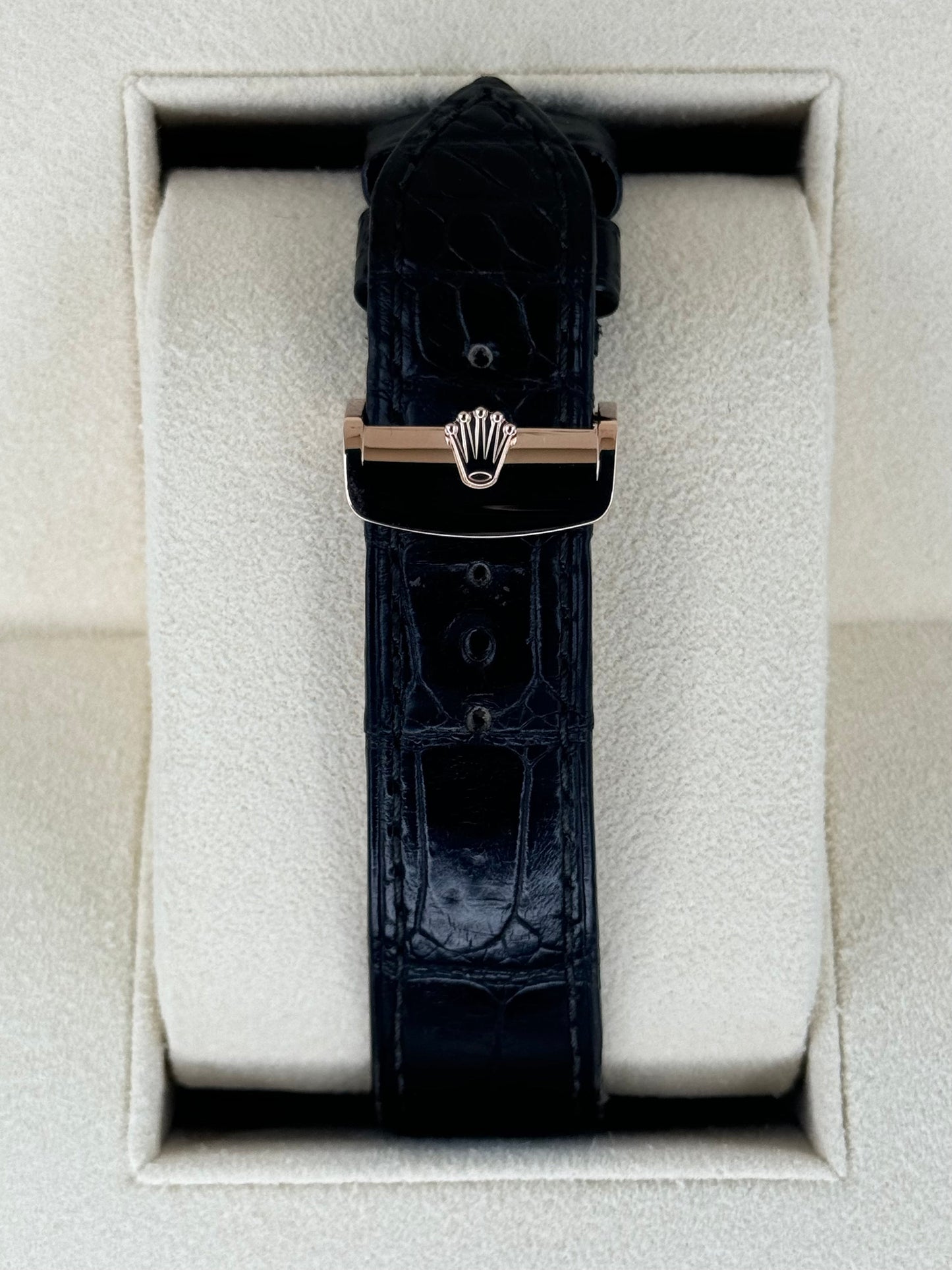 2018 Rolex Cellini Moonphase 39mm 50535 Rose Gold White Dial - MyWatchLLC