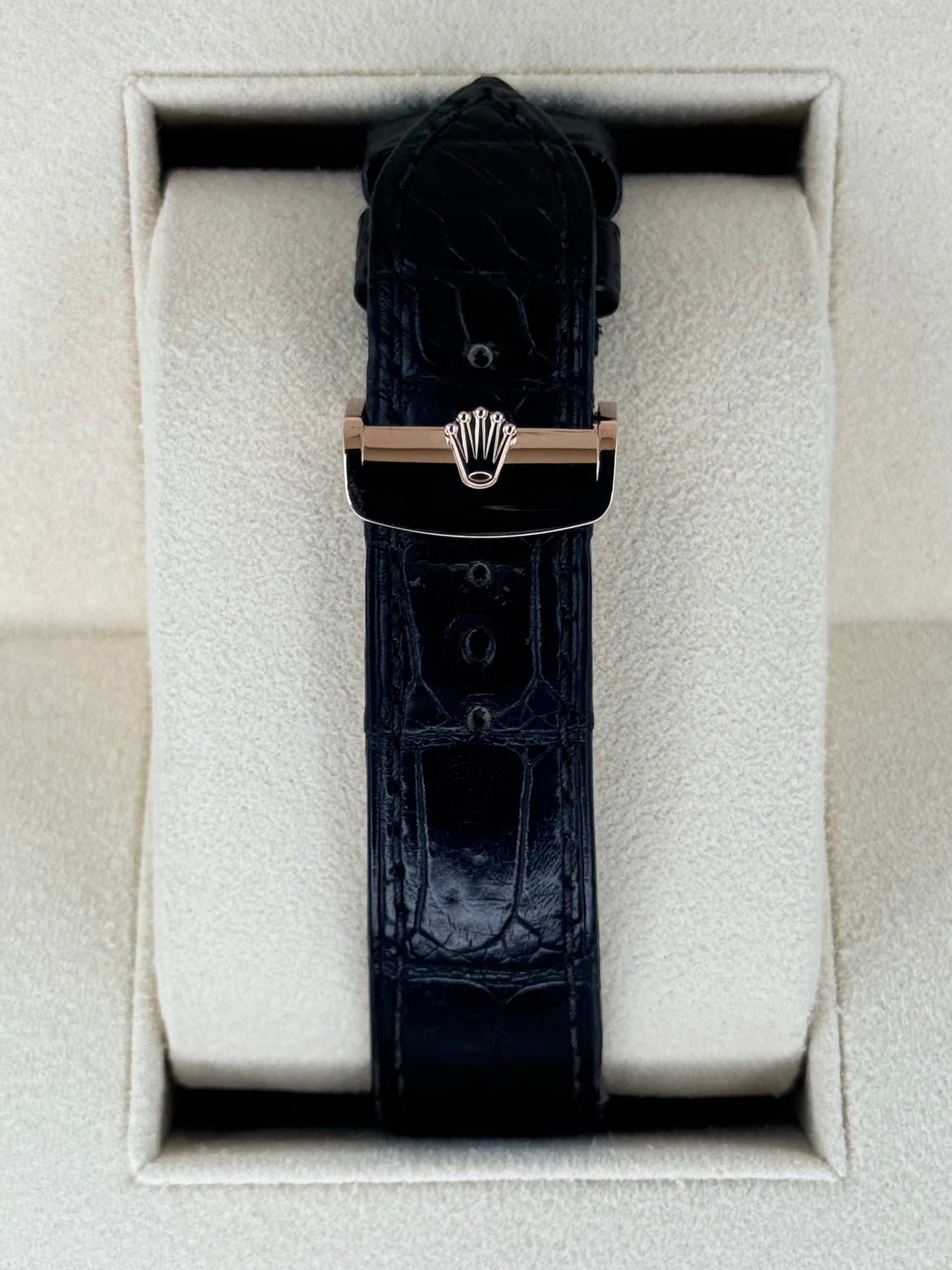 2018 Rolex Cellini Moonphase 39mm 50535 Rose Gold White Dial - MyWatchLLC